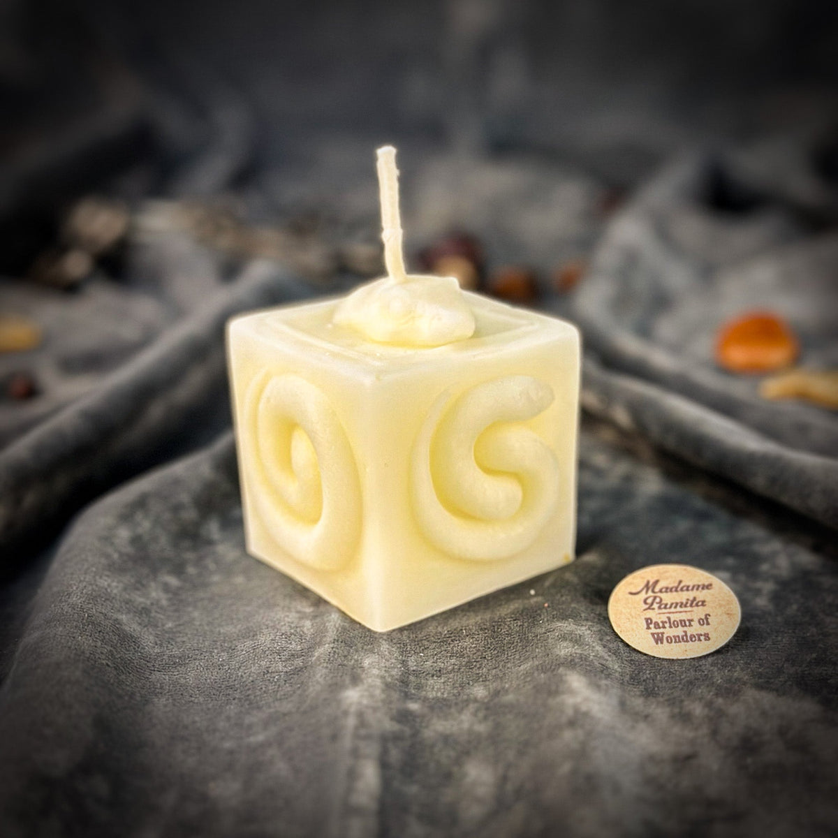 Snake of Transformation Candle Spell Kit - Renewal & Personal Growth in White for Scorpio spiritual cleansing magic