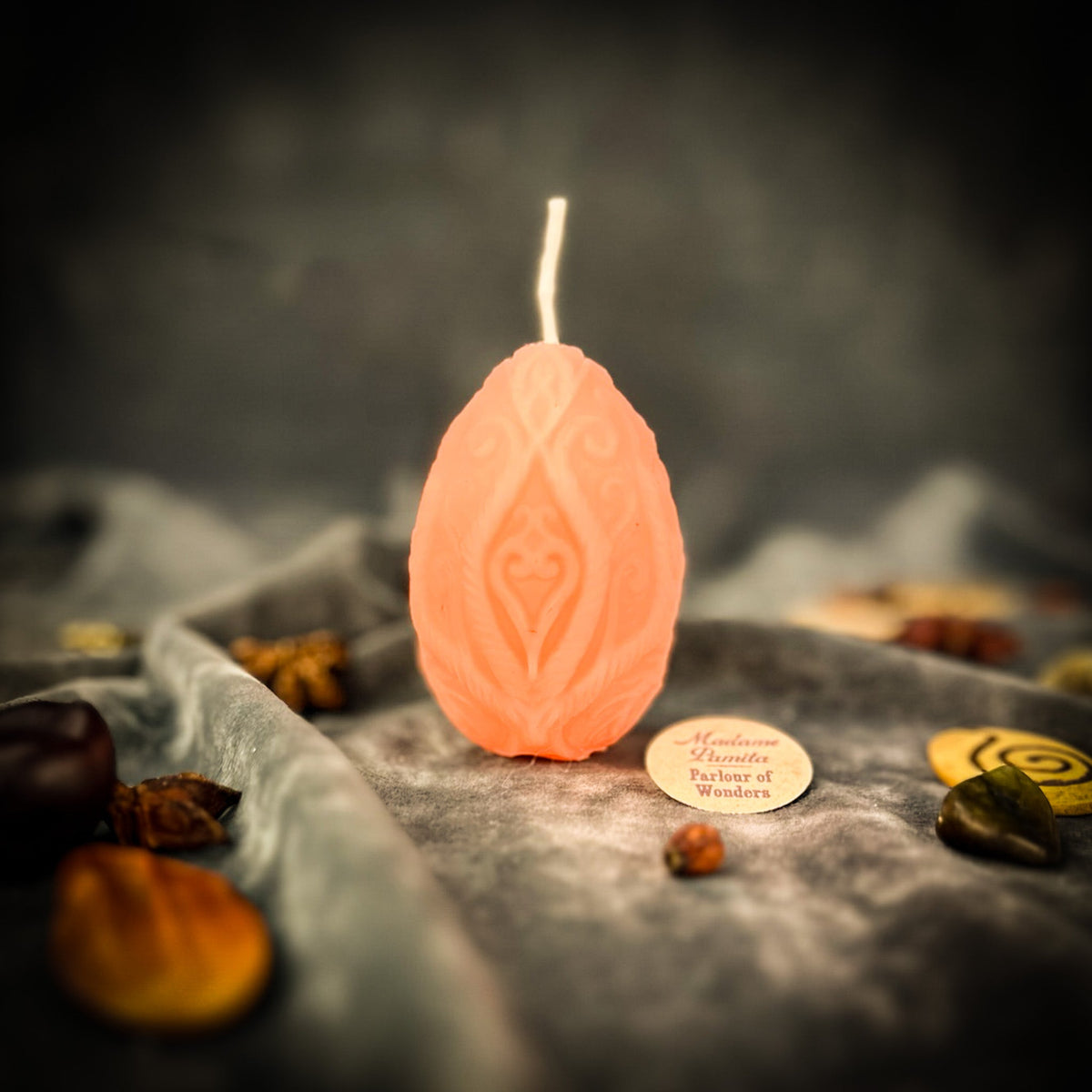 Sertse Heart Candle Spell Kit in Pink for Pisces healing magic