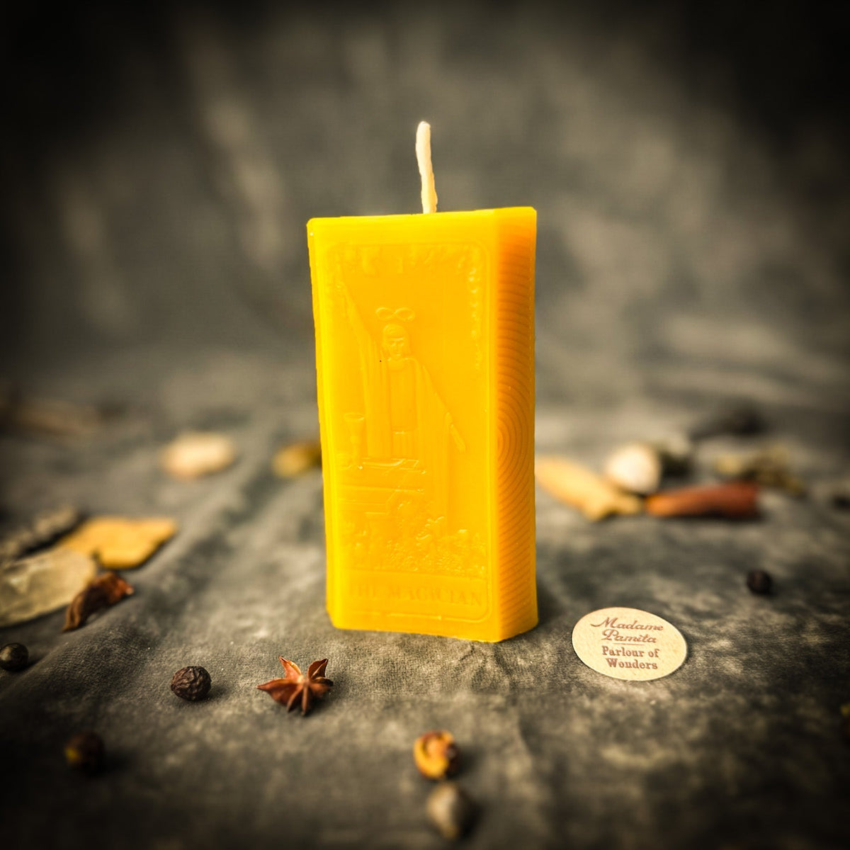 The Magician Candle Spell Kit - Manifestation & Willpower Magic in Yellow for Sagittarius success magic