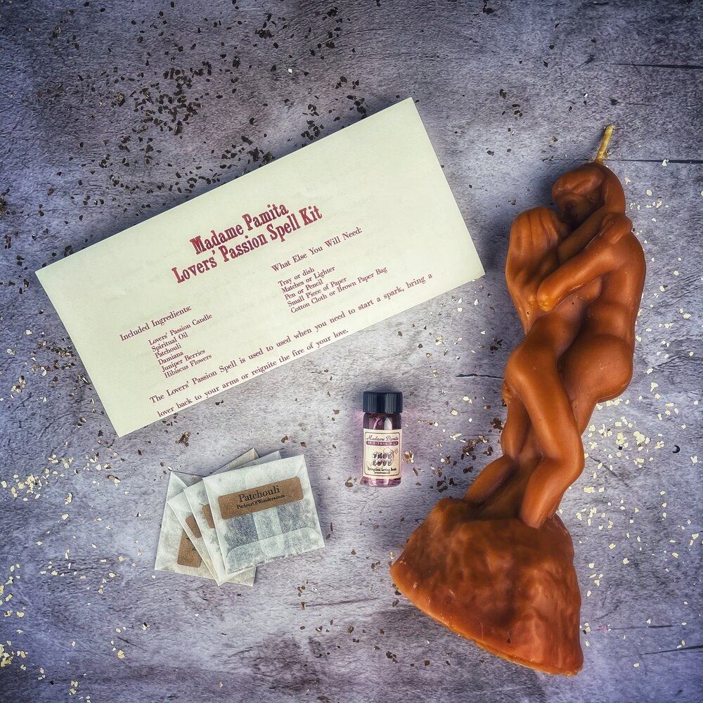 Lovers Passion Candle Spell Kit for Aries love magic