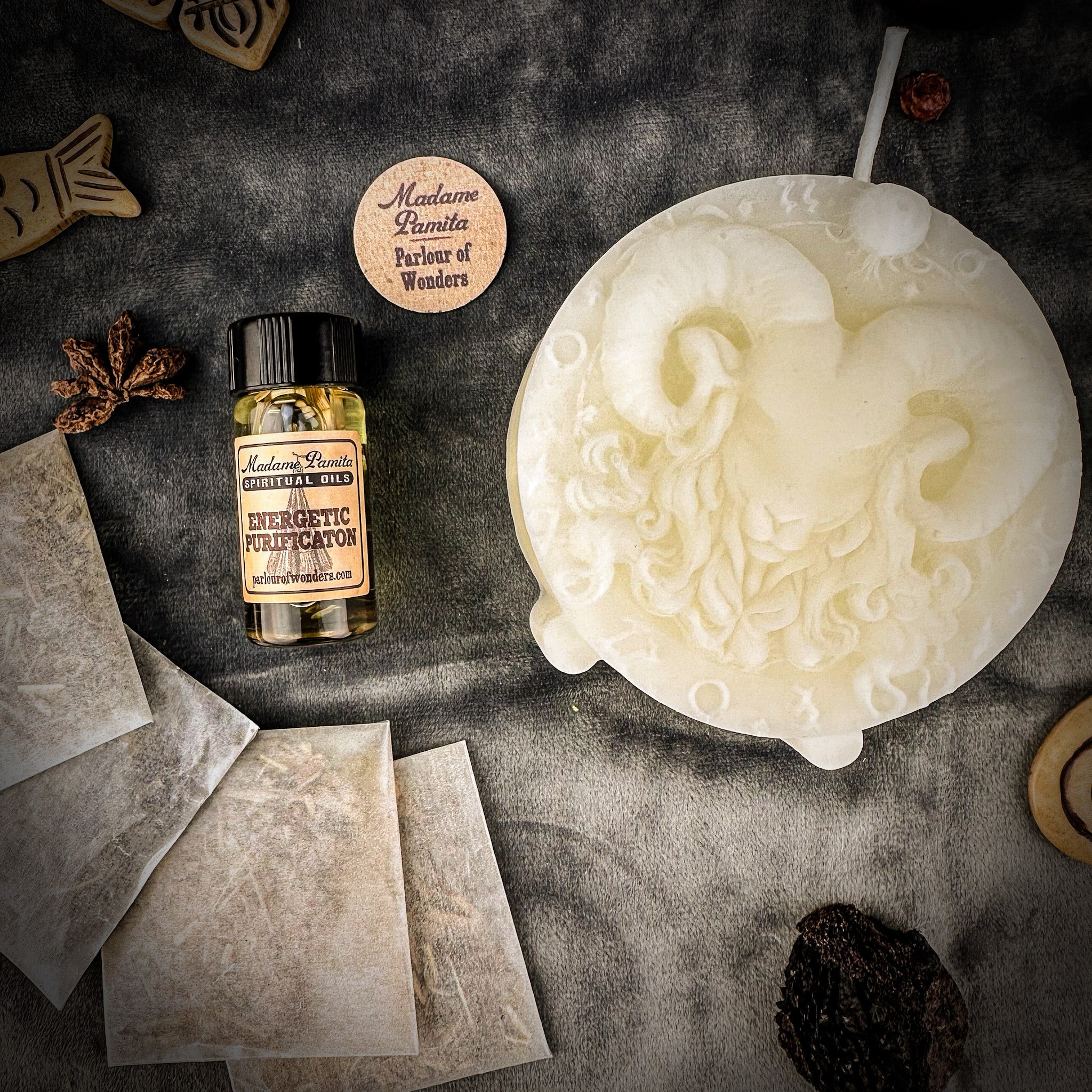 Aries Power Candle Spell Kit - Courage, Passion & Victory Magic