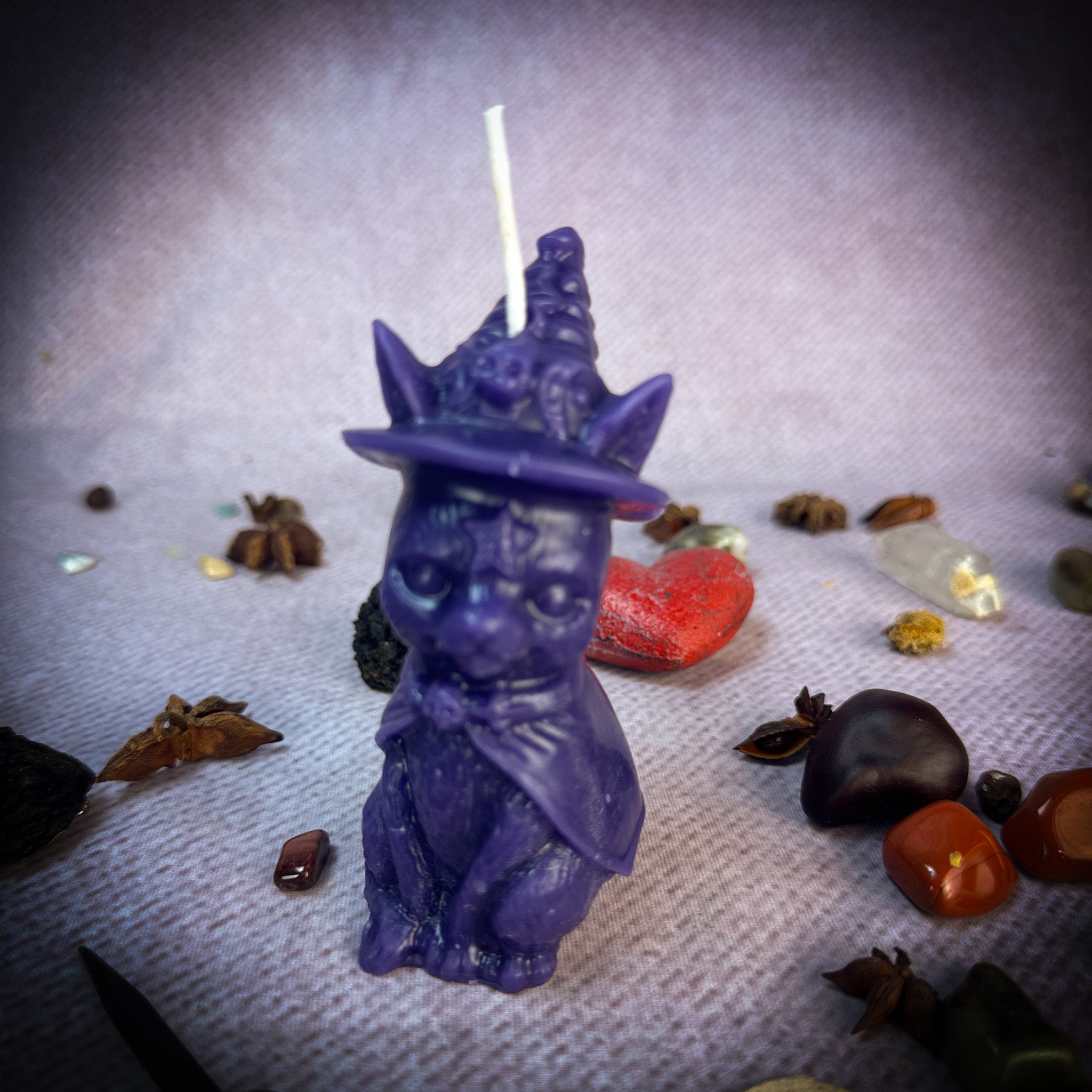 Beeswax Halloween Kitten Spell Candles