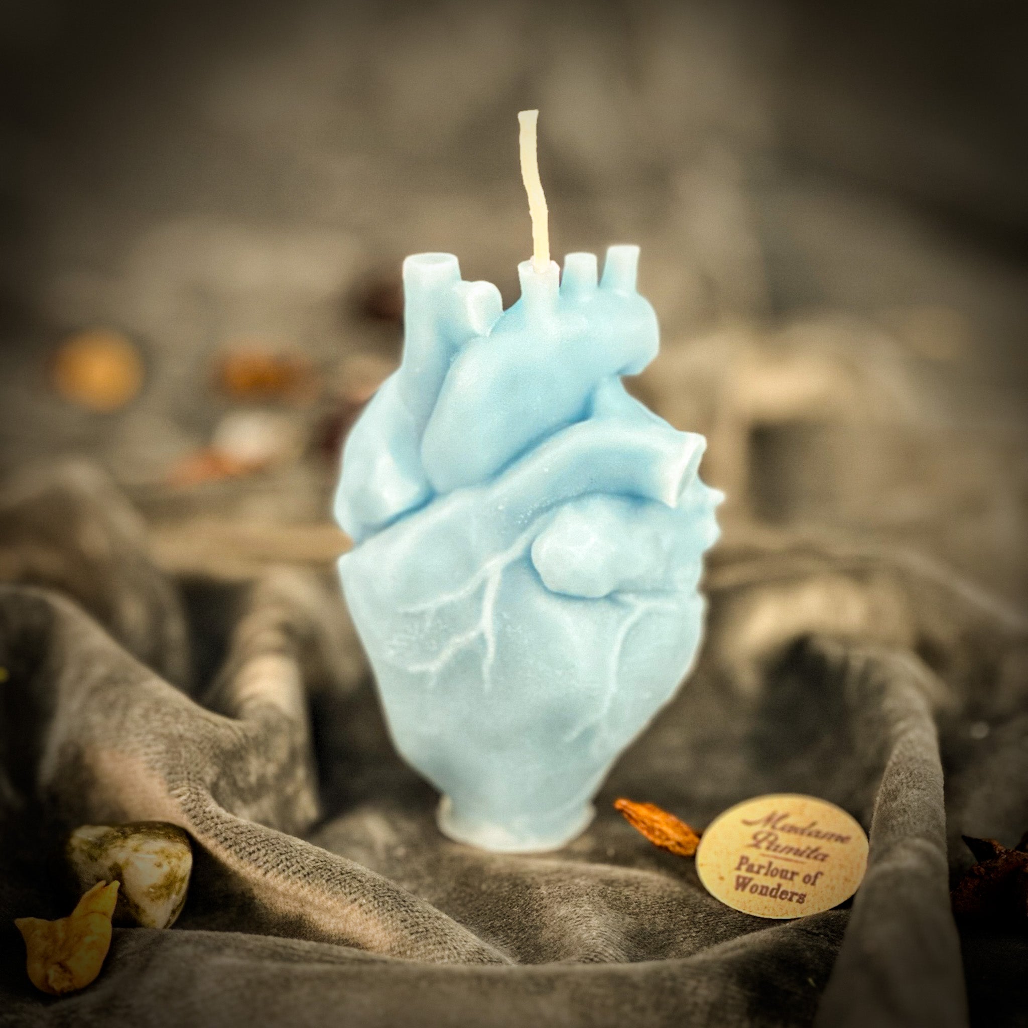 Beeswax Anatomical Heart Spell Candle
