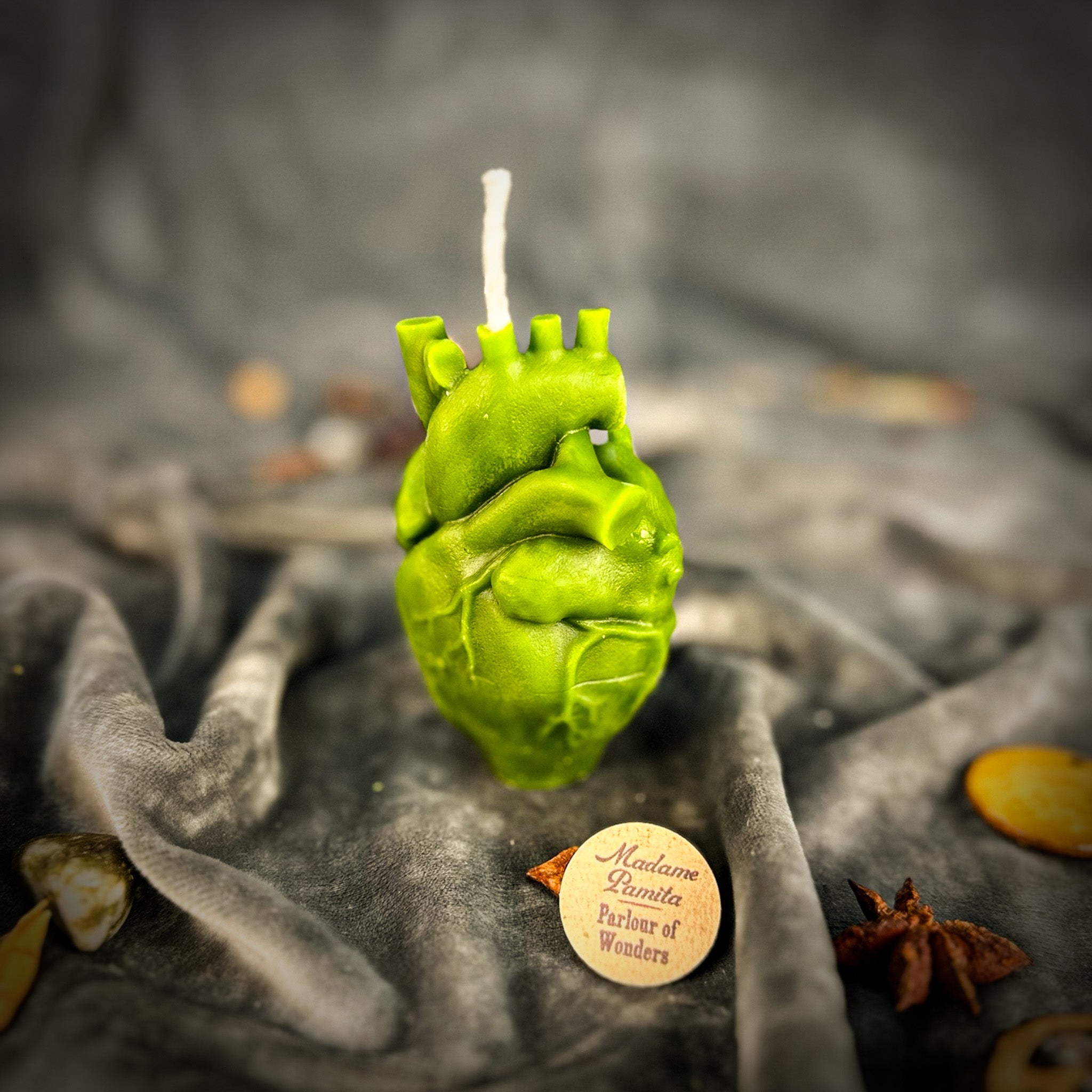 Beeswax Anatomical Heart Spell Candle
