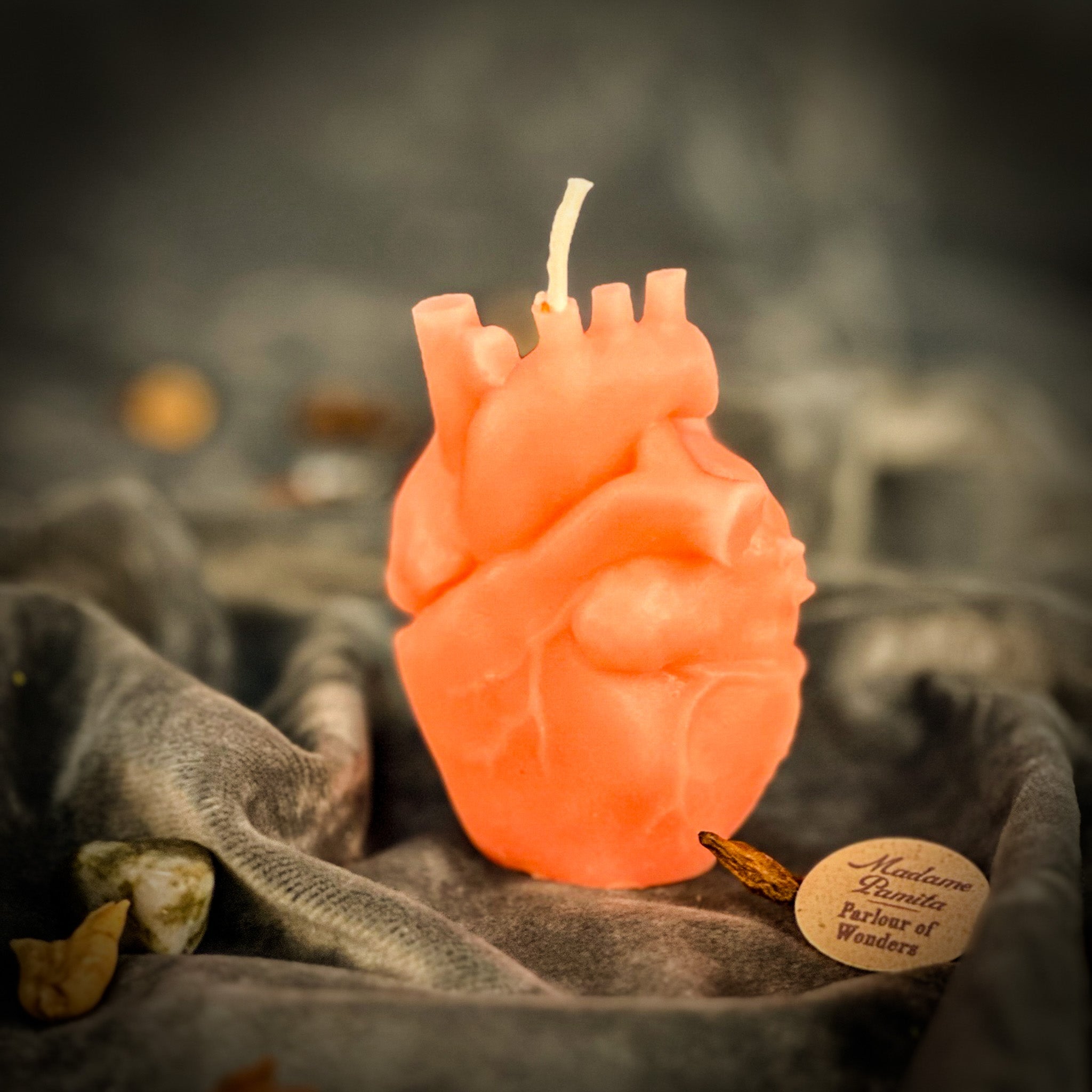 Beeswax Anatomical Heart Spell Candle