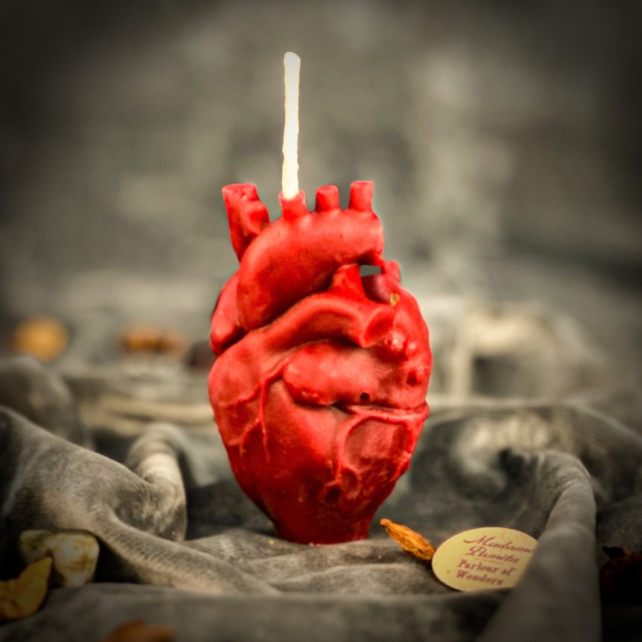 Beeswax Anatomical Heart Spell Candle