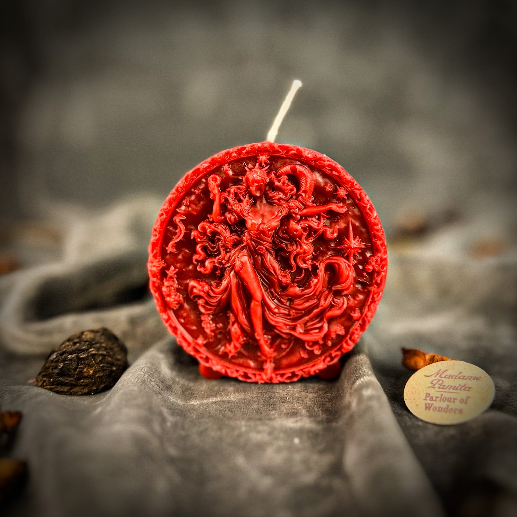 Beeswax Aquarius Water Bearer Zodiac Spell Candle