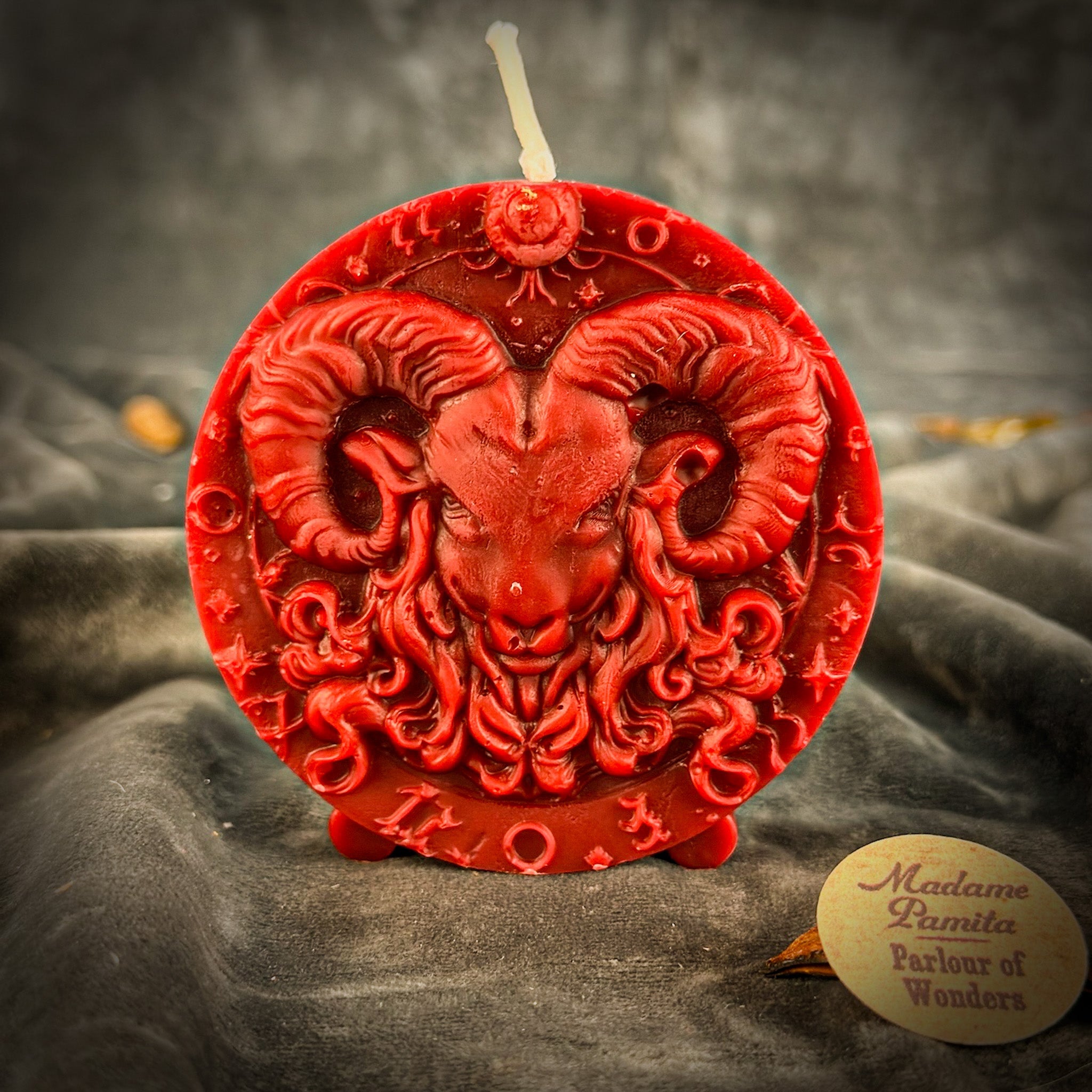 Beeswax Aries Ram Zodiac Spell Candle