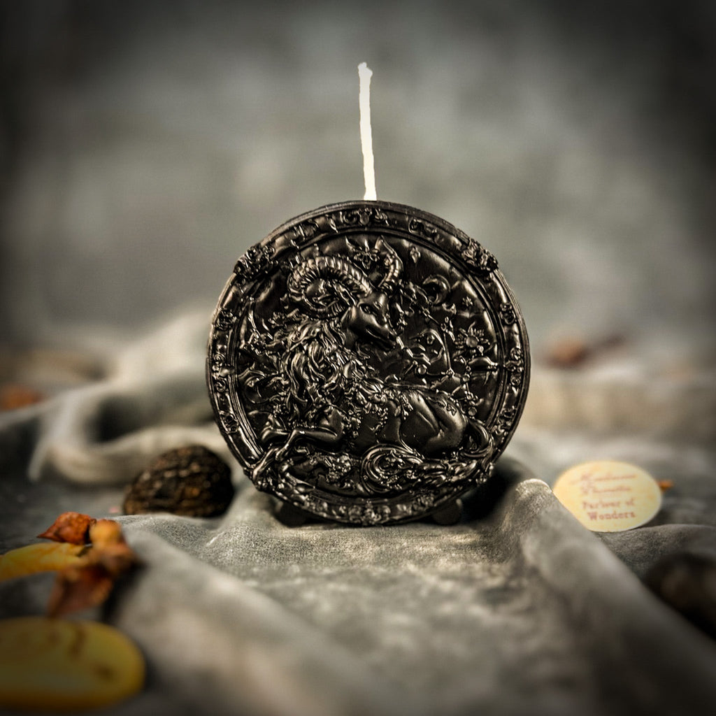 Beeswax Capricorn Goat Zodiac Spell Candle