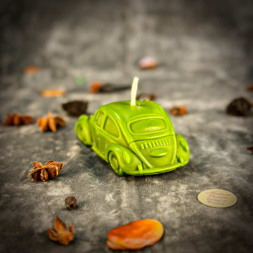 Beeswax Charmed Car Spell Candle