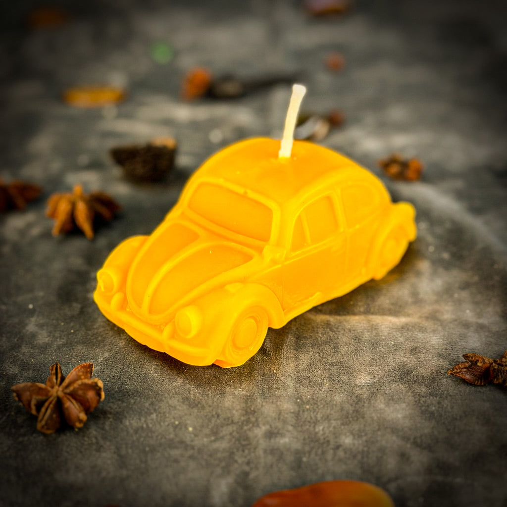 Beeswax Charmed Car Spell Candle