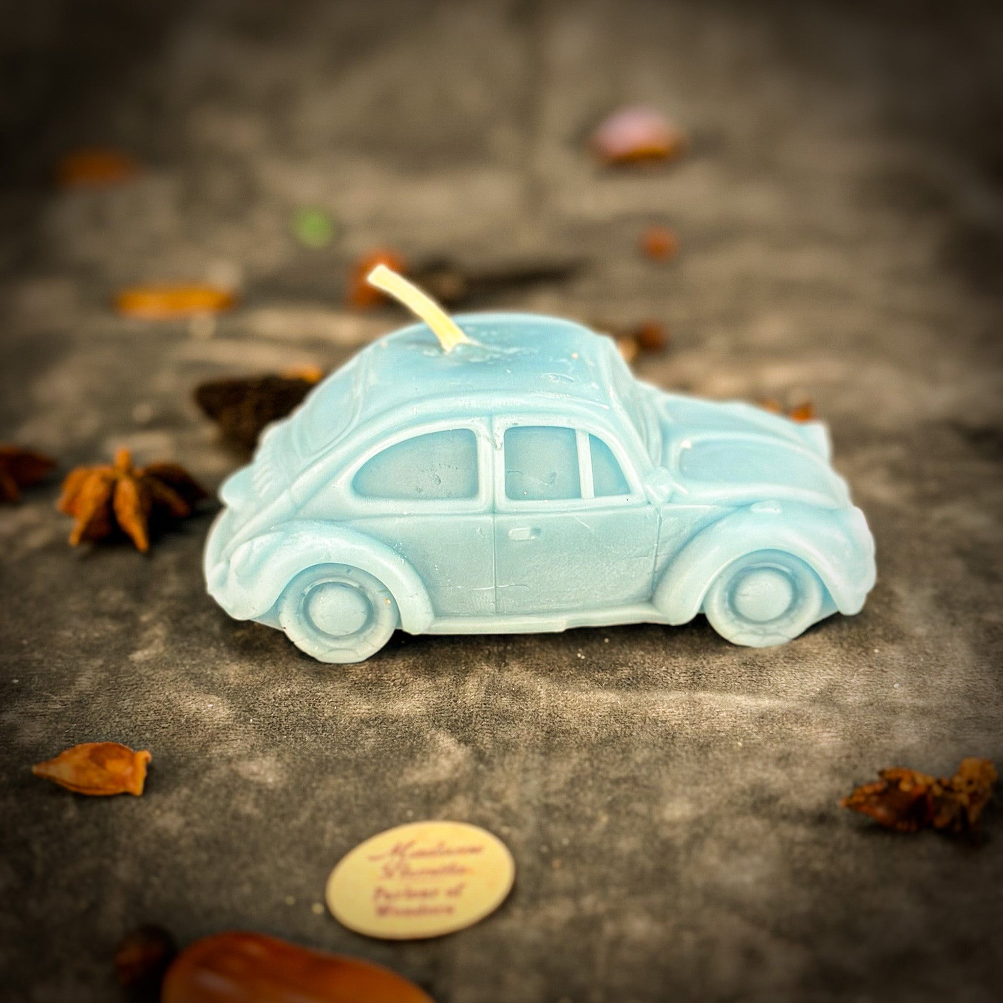 Beeswax Charmed Car Spell Candle