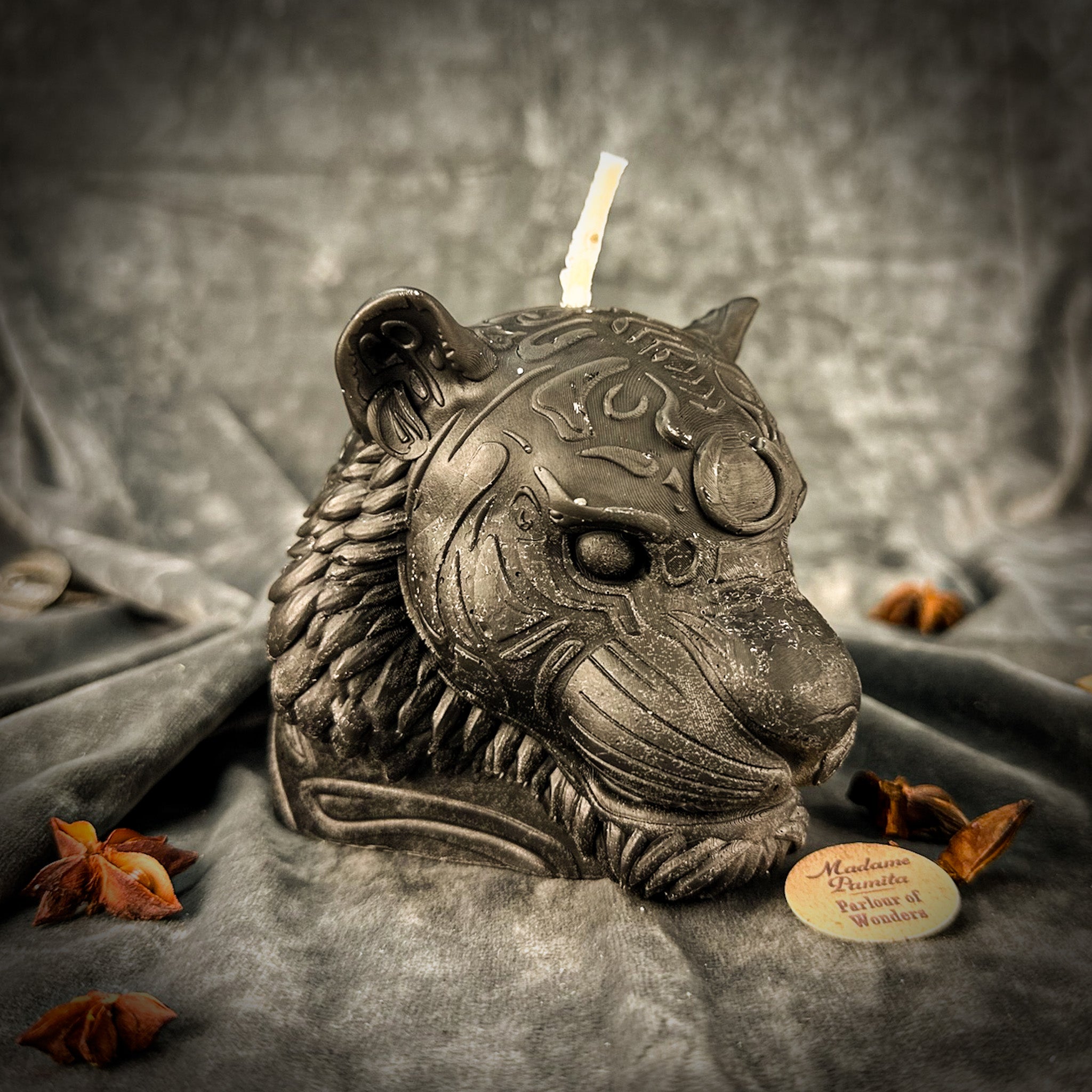Courageous Tiger Candle Spell Kit - Bravery & Strength Magic