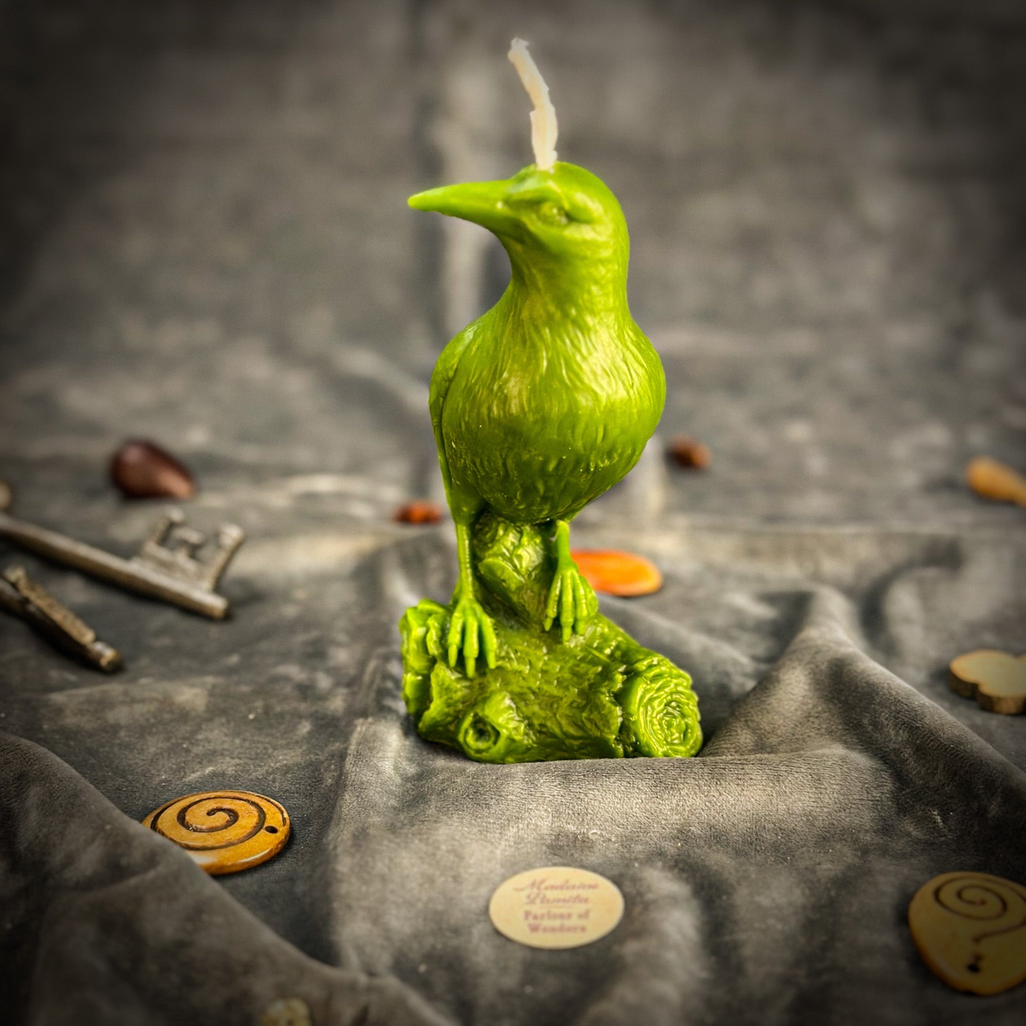 Beeswax Raven Magic Spell Candle