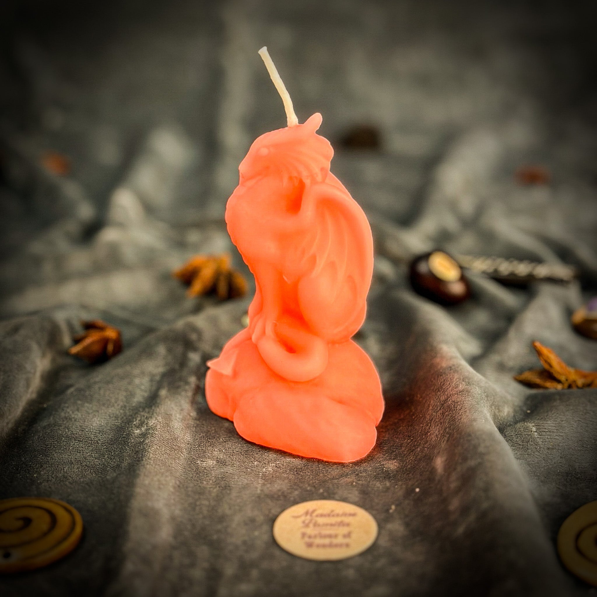 Beeswax Dragon of Protection Spell Candle