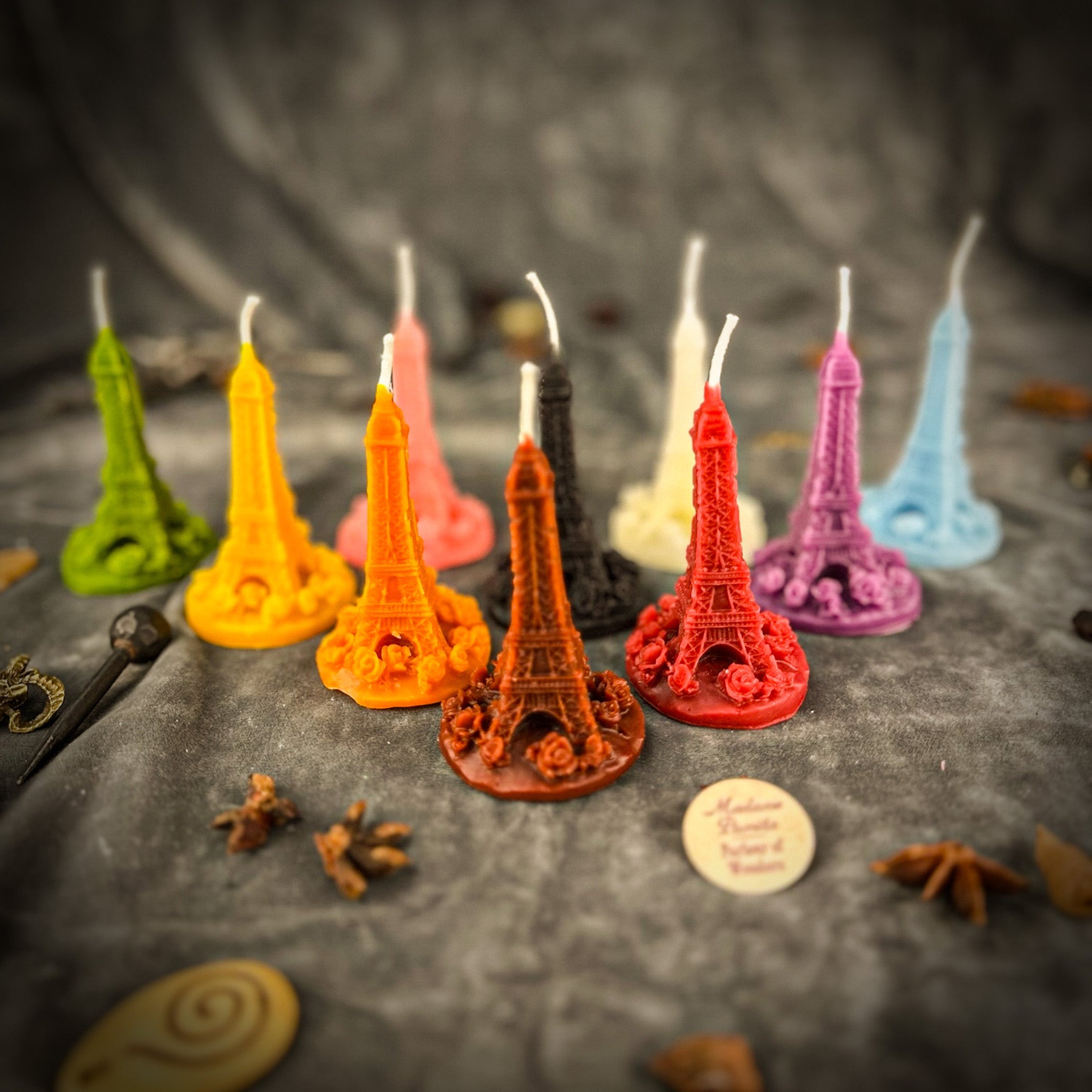 Beeswax Eiffel Tower Travel Spell Candle
