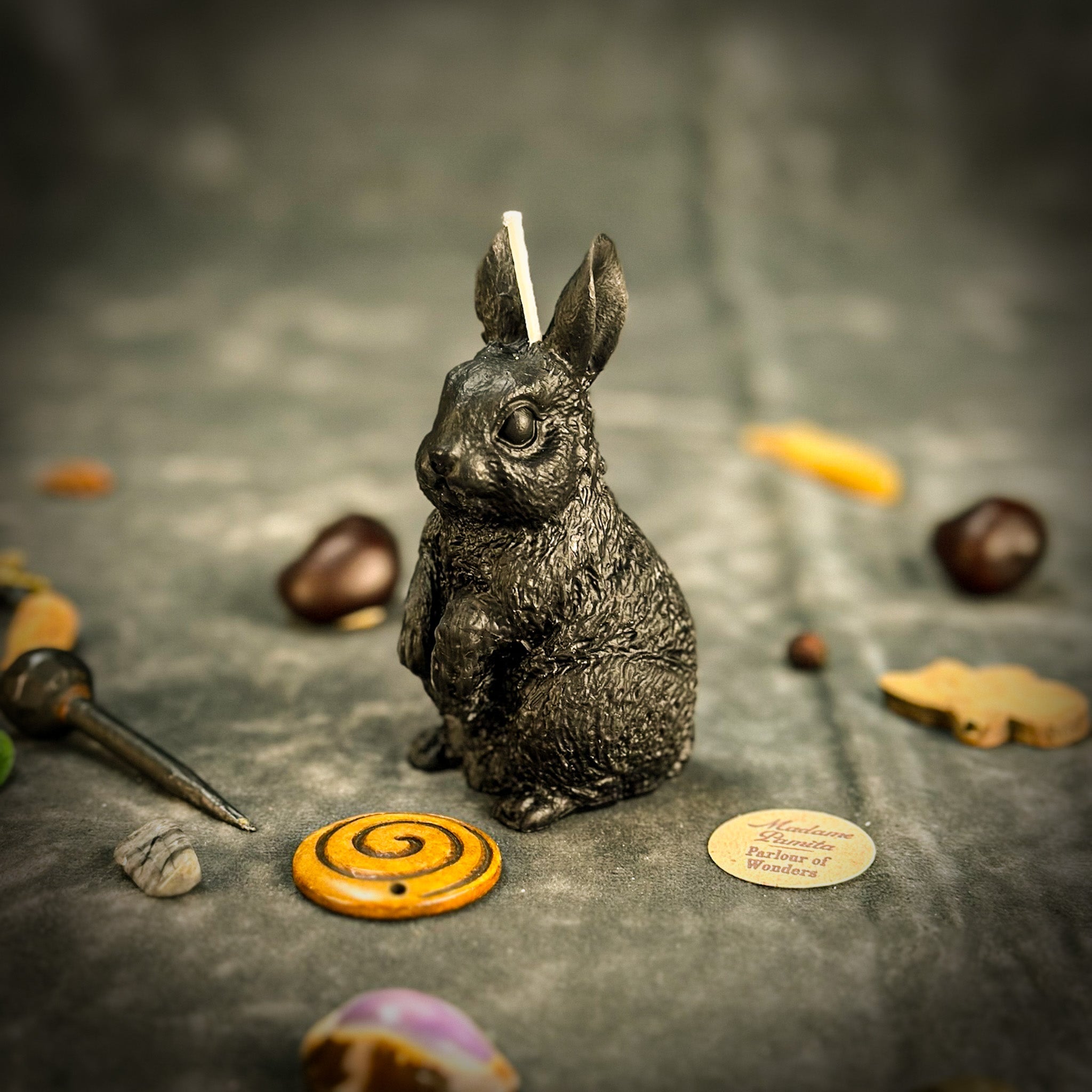 Beeswax Enchanted Bunny Spell Candle