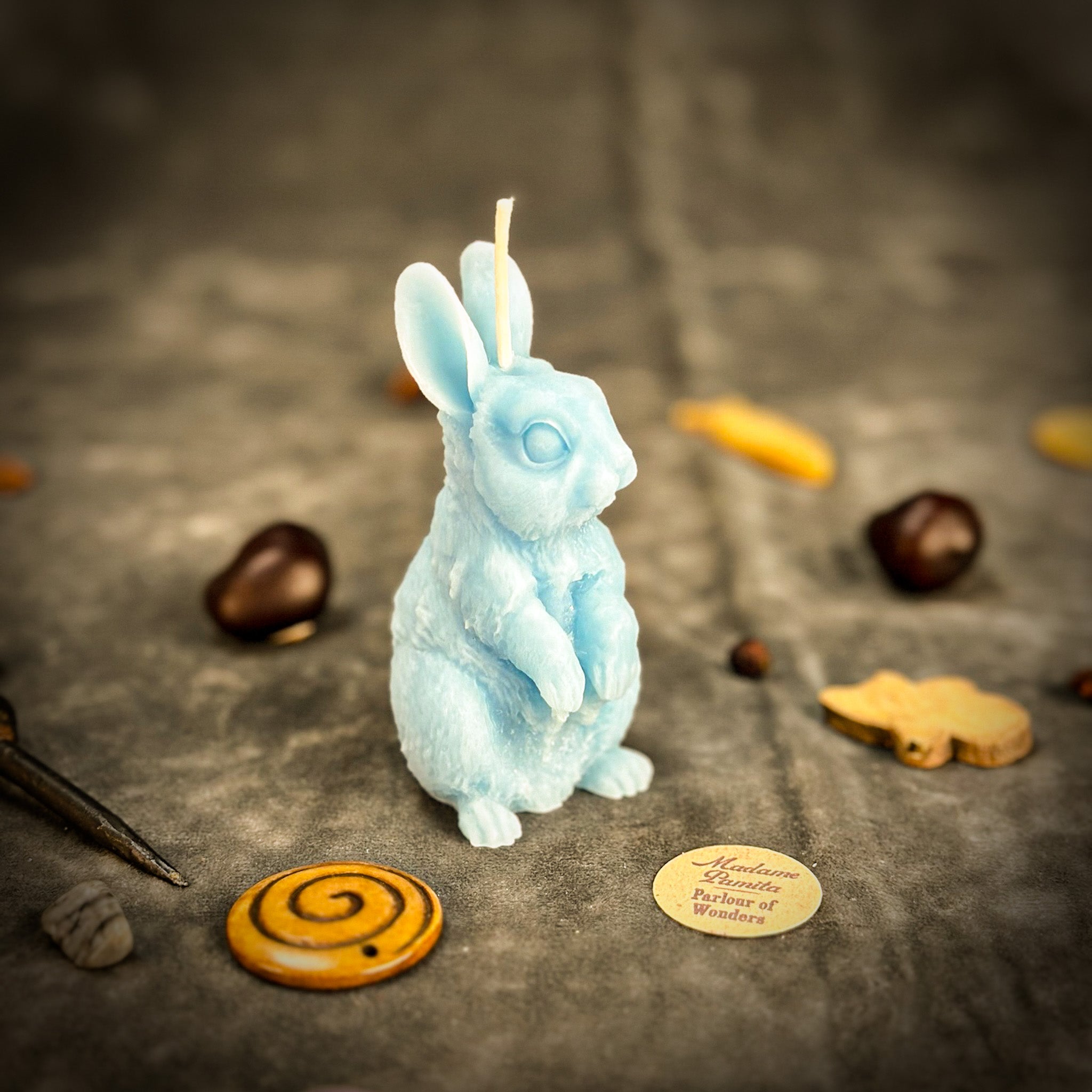 Beeswax Enchanted Bunny Spell Candle