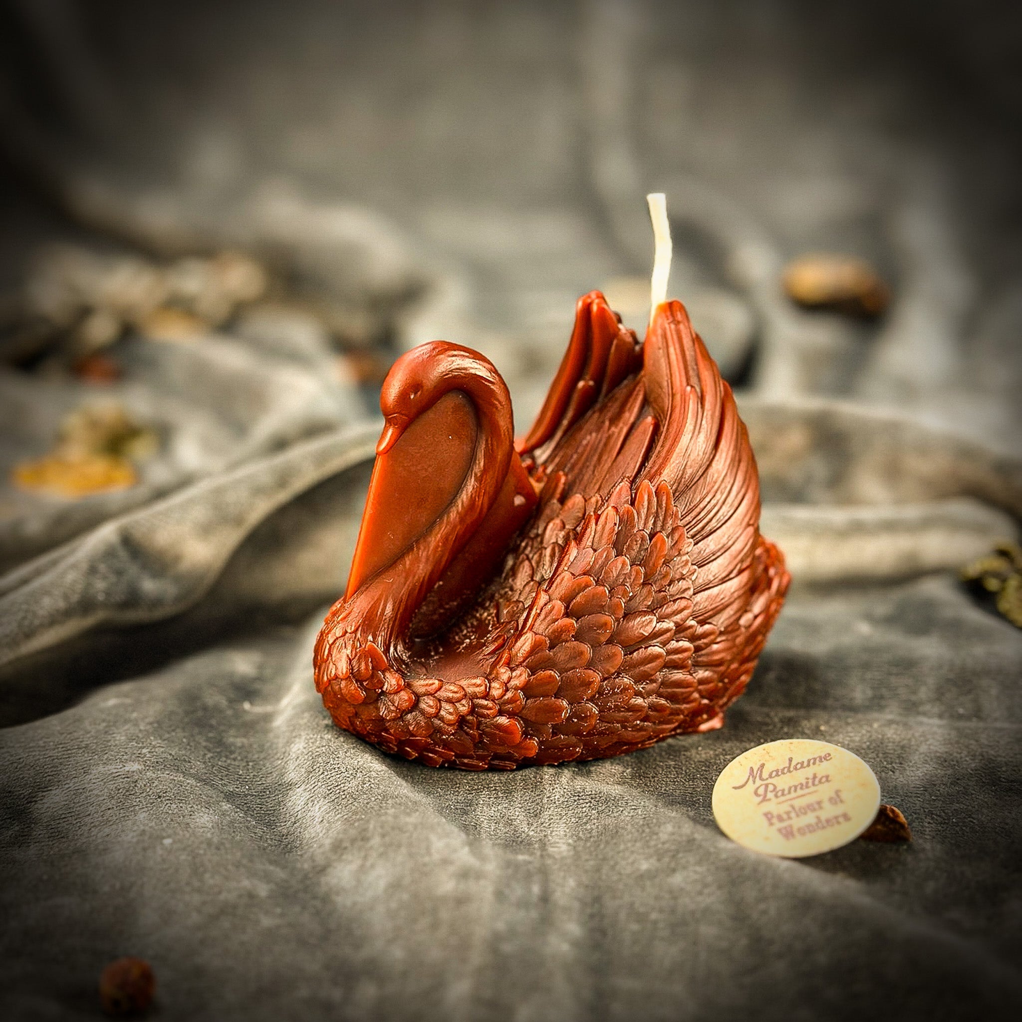 Beeswax Elegant Swan Spell Candle