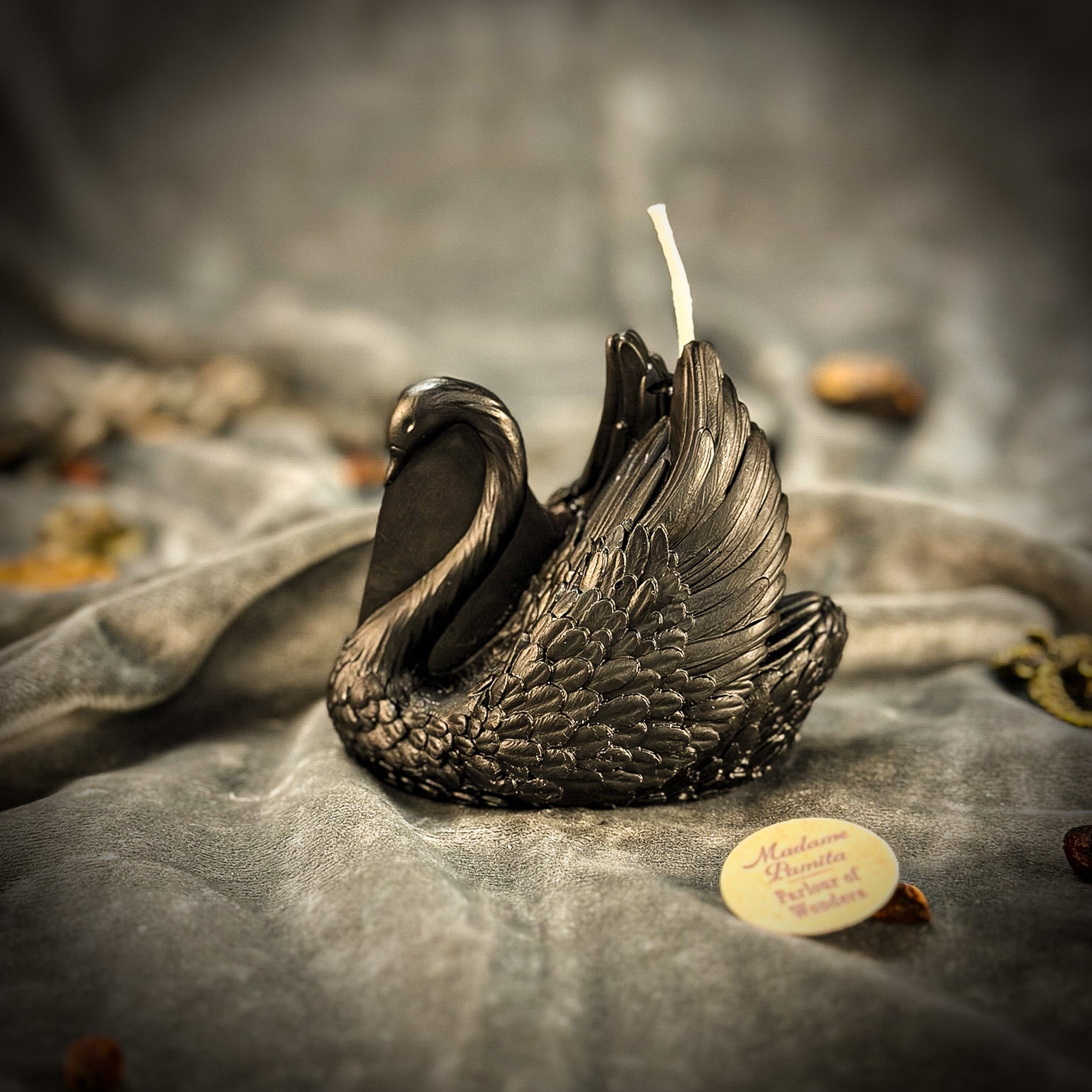 Beeswax Elegant Swan Spell Candle