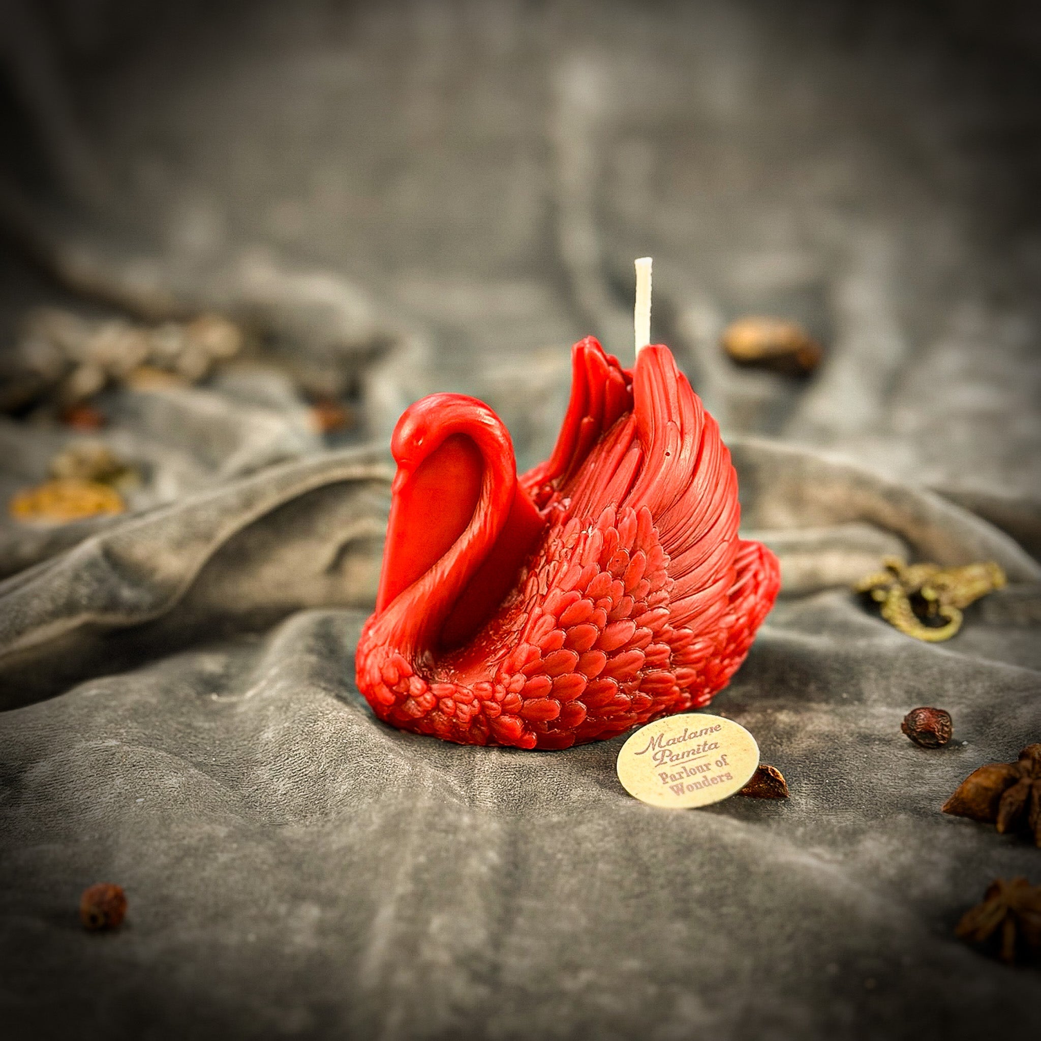 Beeswax Elegant Swan Spell Candle