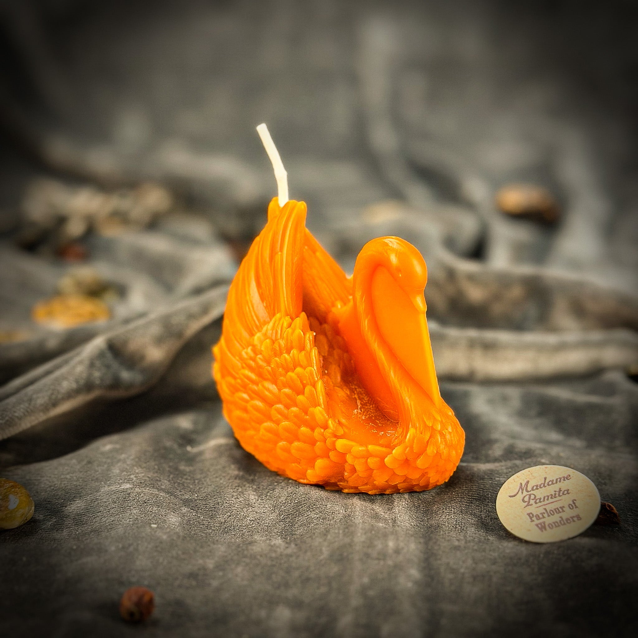Beeswax Elegant Swan Spell Candle