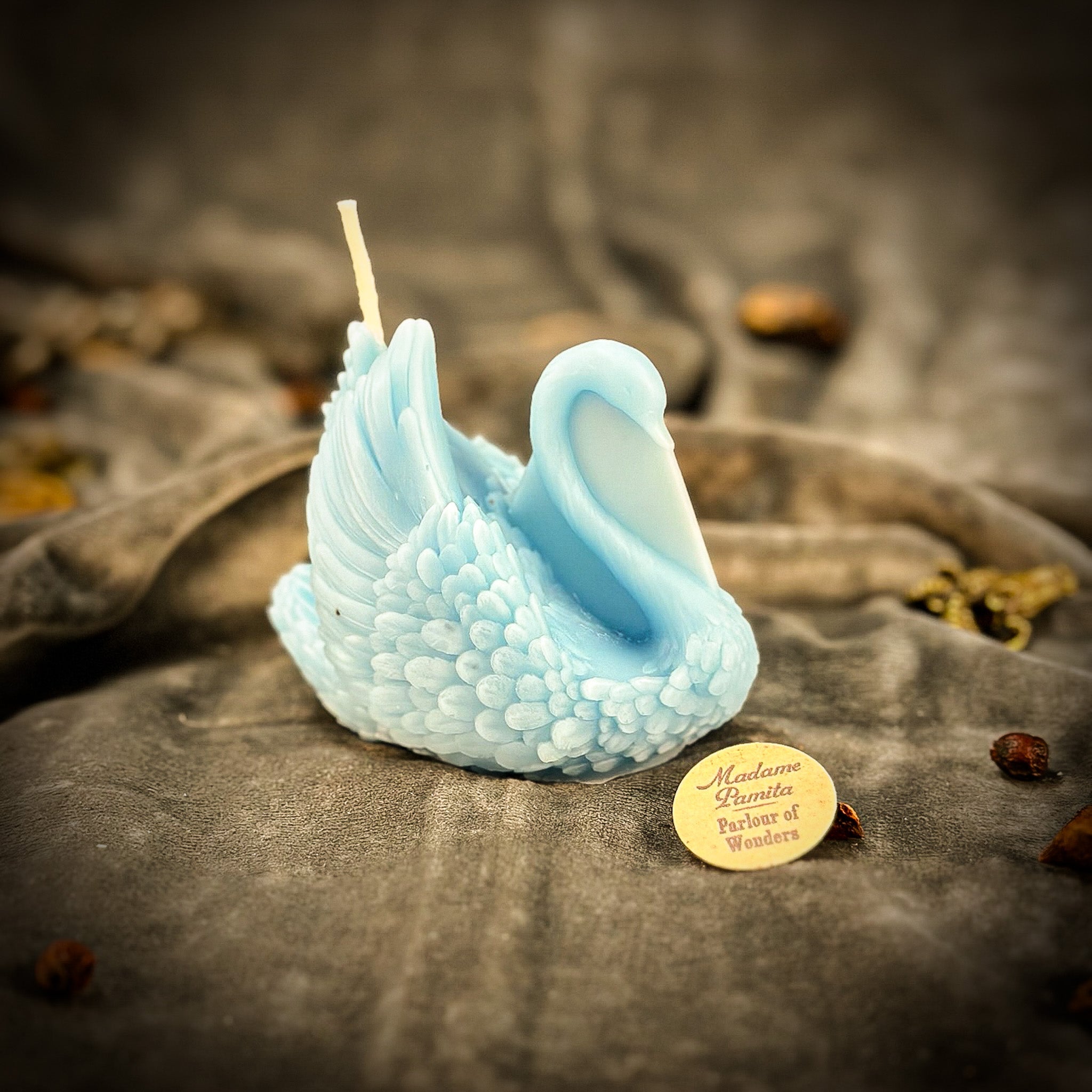Beeswax Elegant Swan Spell Candle