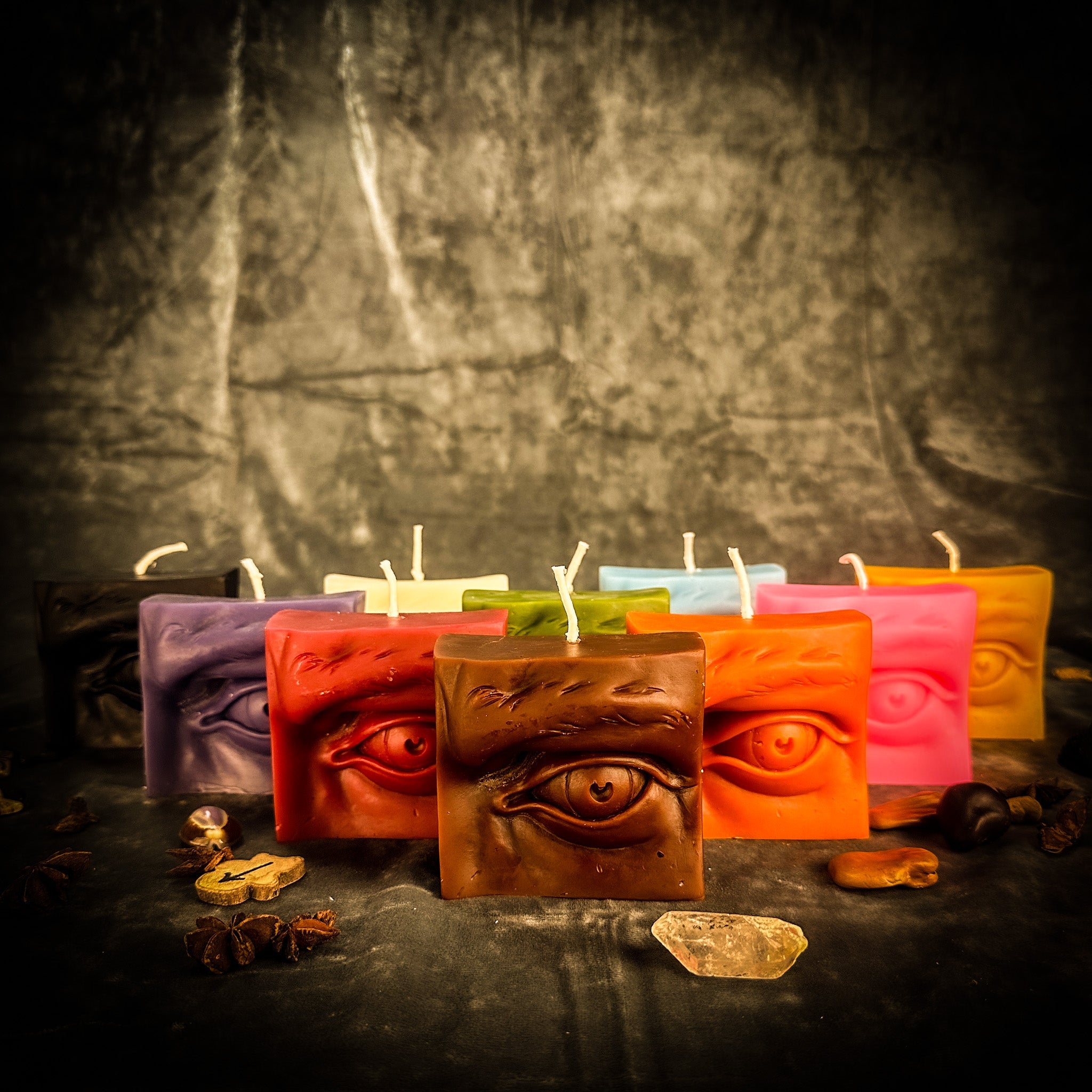 Beeswax Ex-Voto Eye Spell Candle