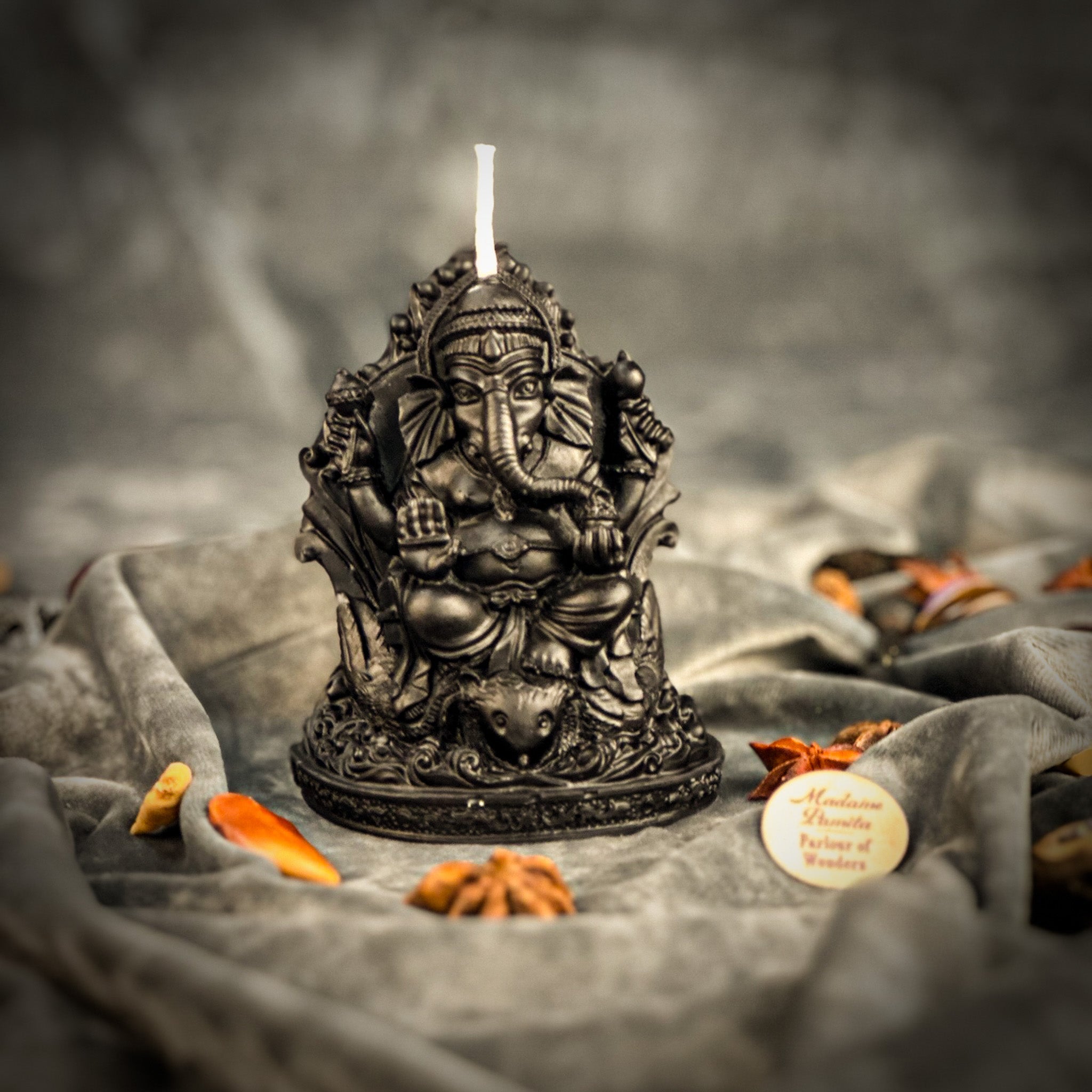 Beeswax Ganesha Spell Candle