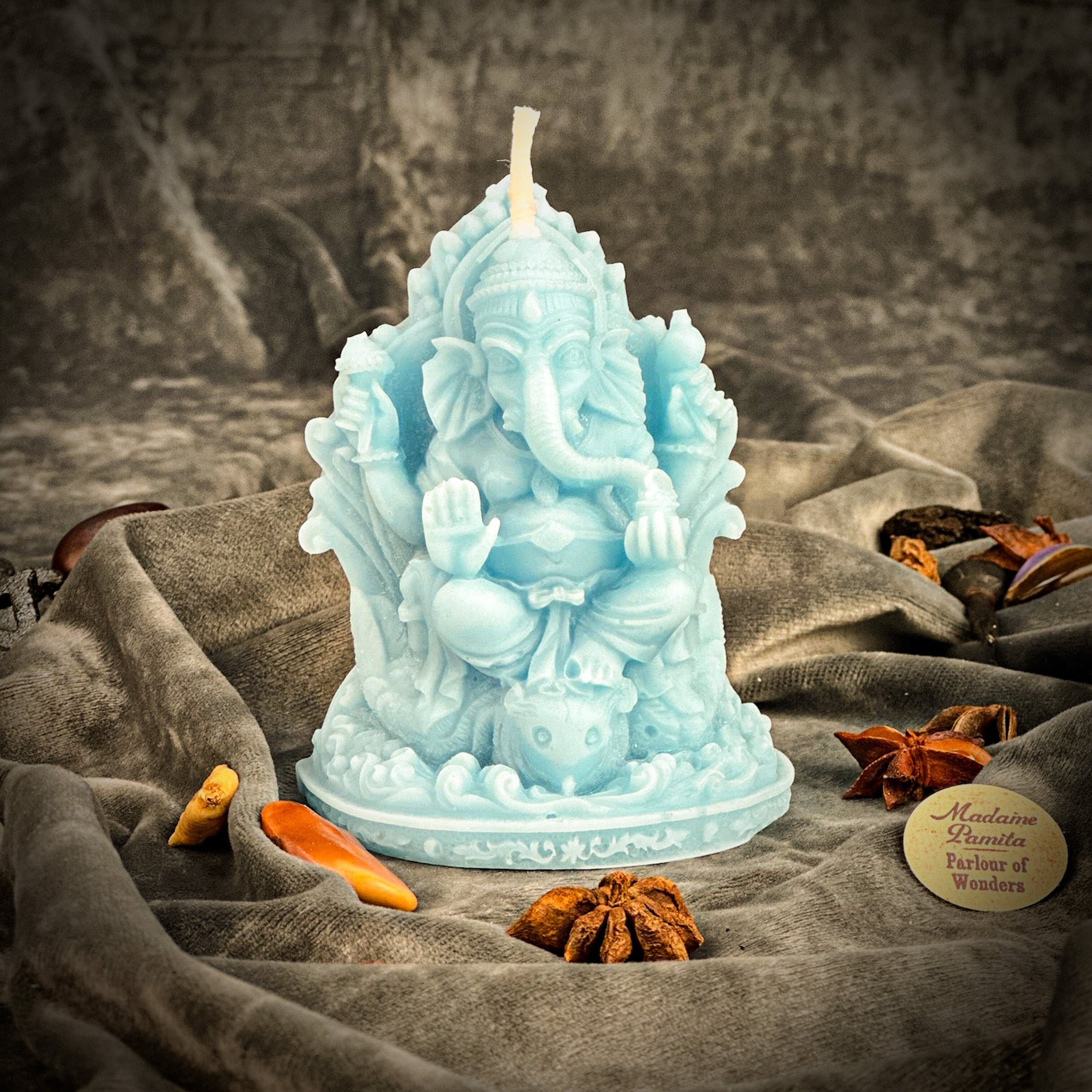 Beeswax Ganesha Spell Candle