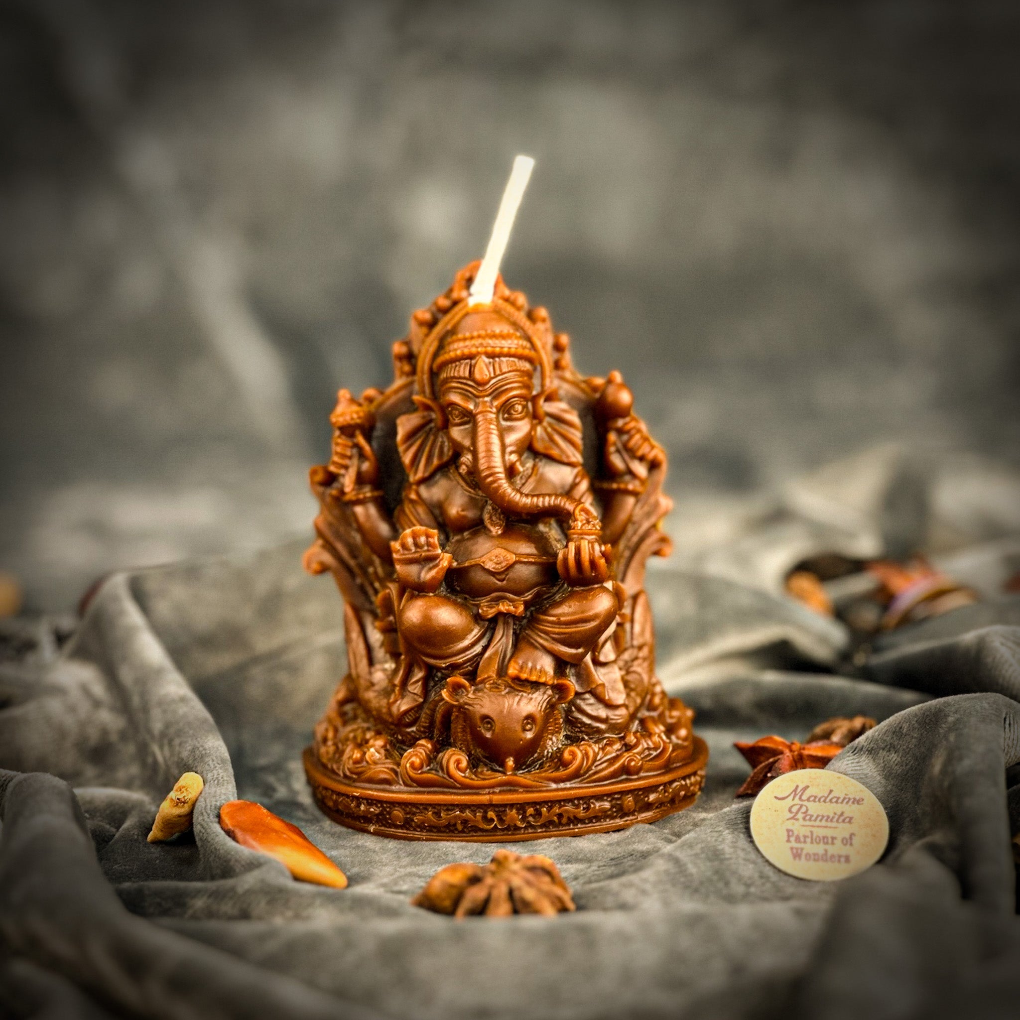 Beeswax Ganesha Spell Candle