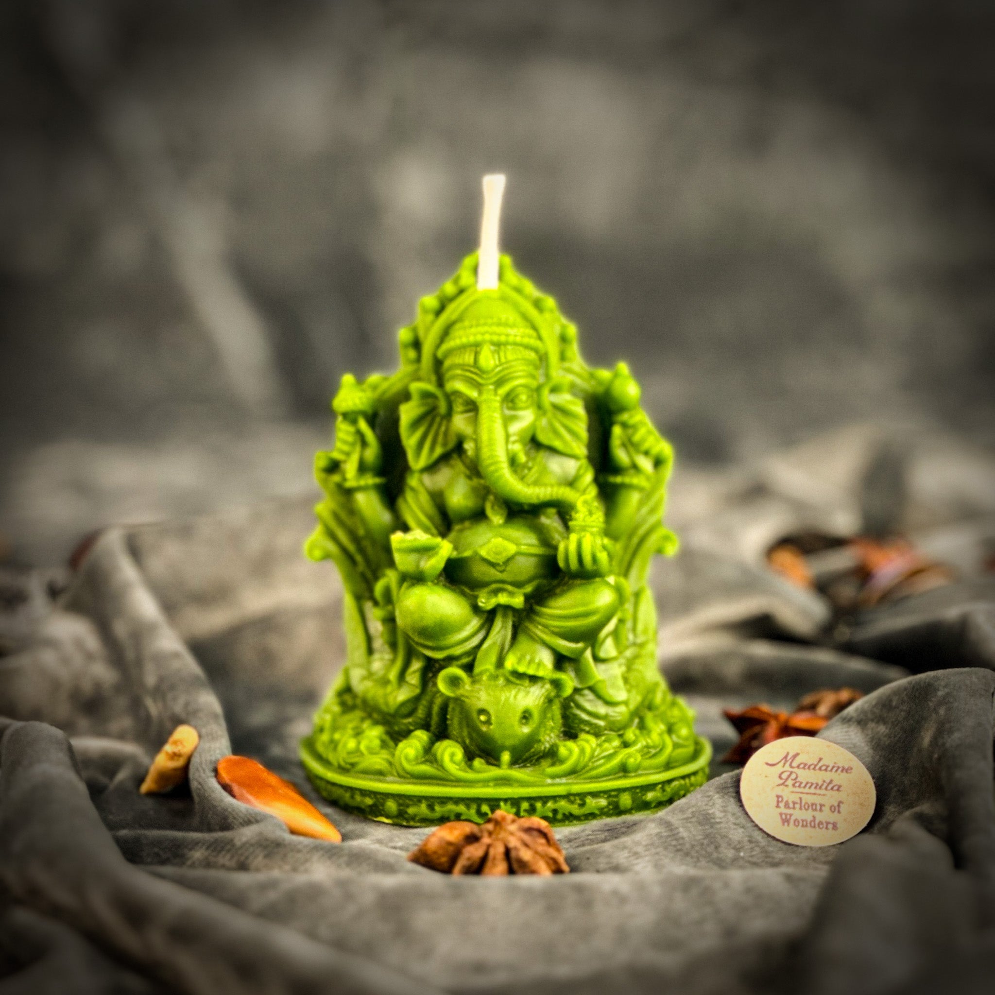 Beeswax Ganesha Spell Candle
