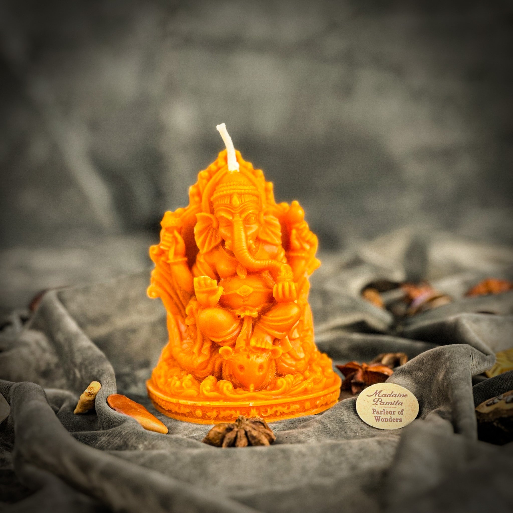 Beeswax Ganesha Spell Candle