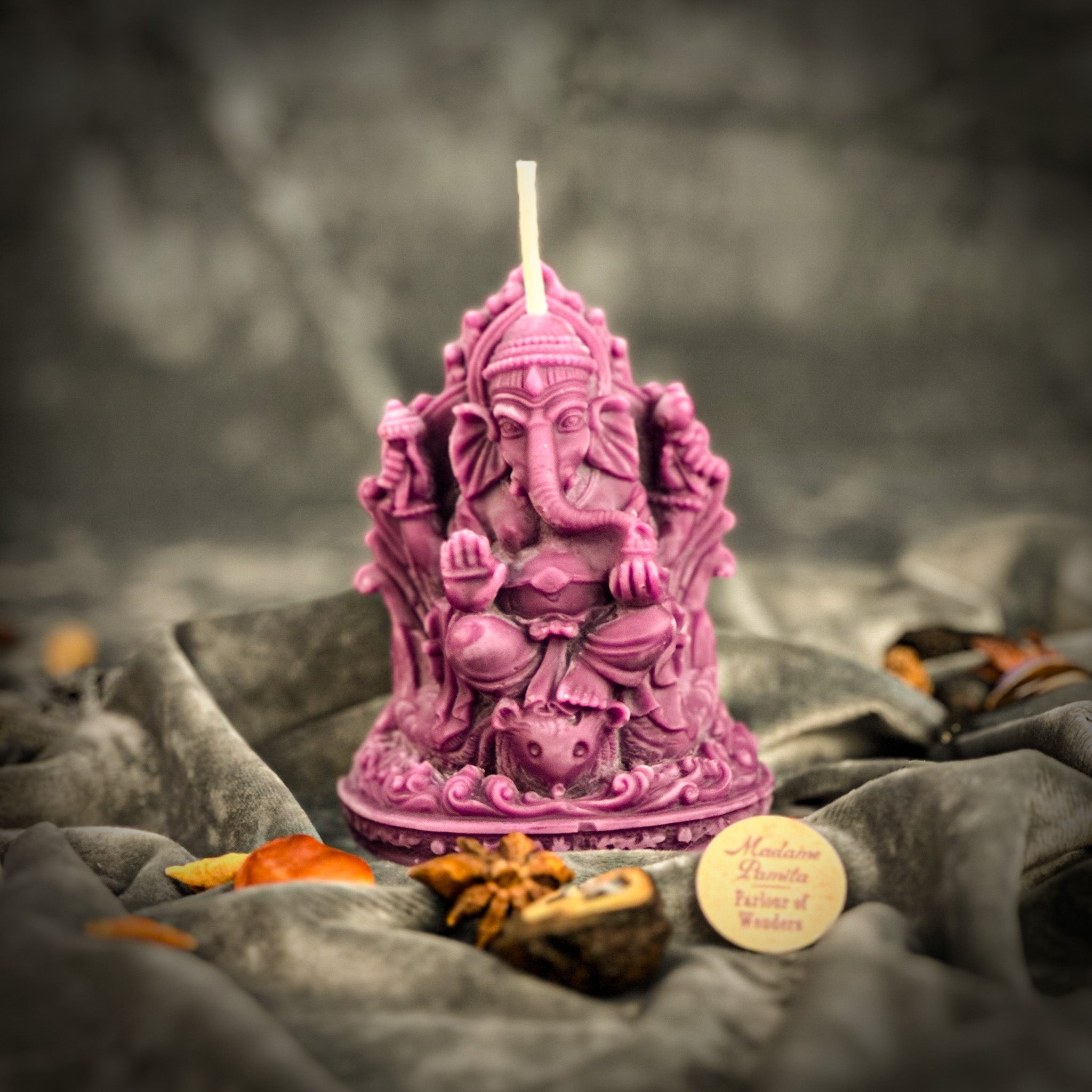 Beeswax Ganesha Spell Candle