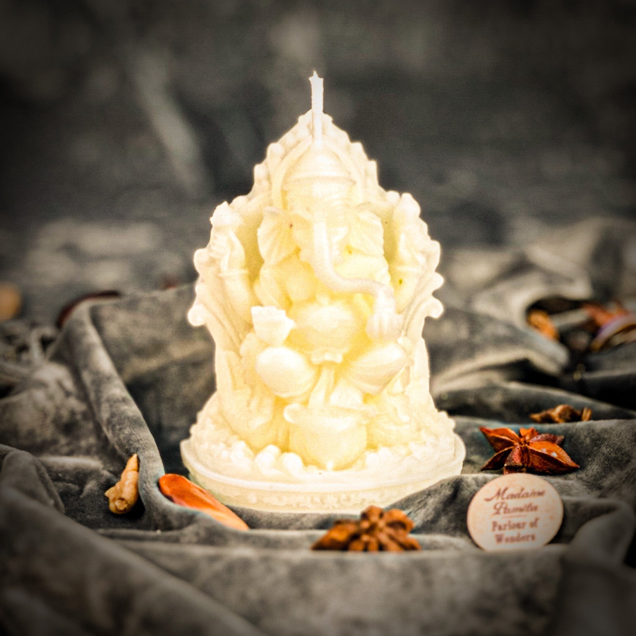 Beeswax Ganesha Spell Candle