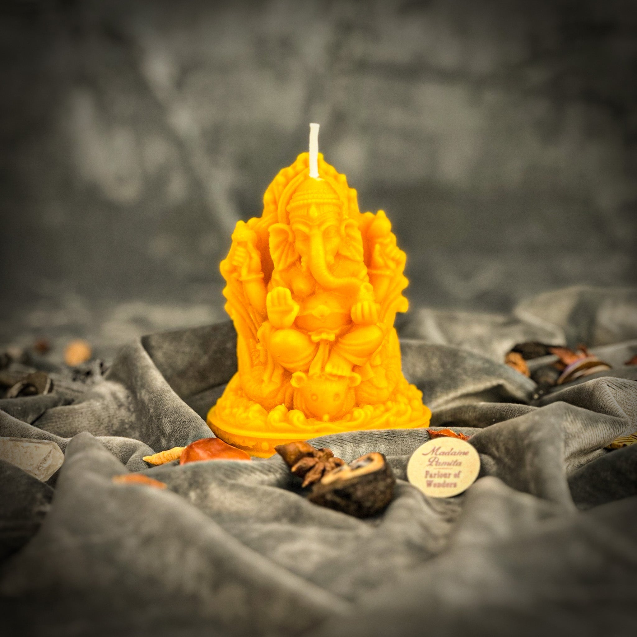 Beeswax Ganesha Spell Candle