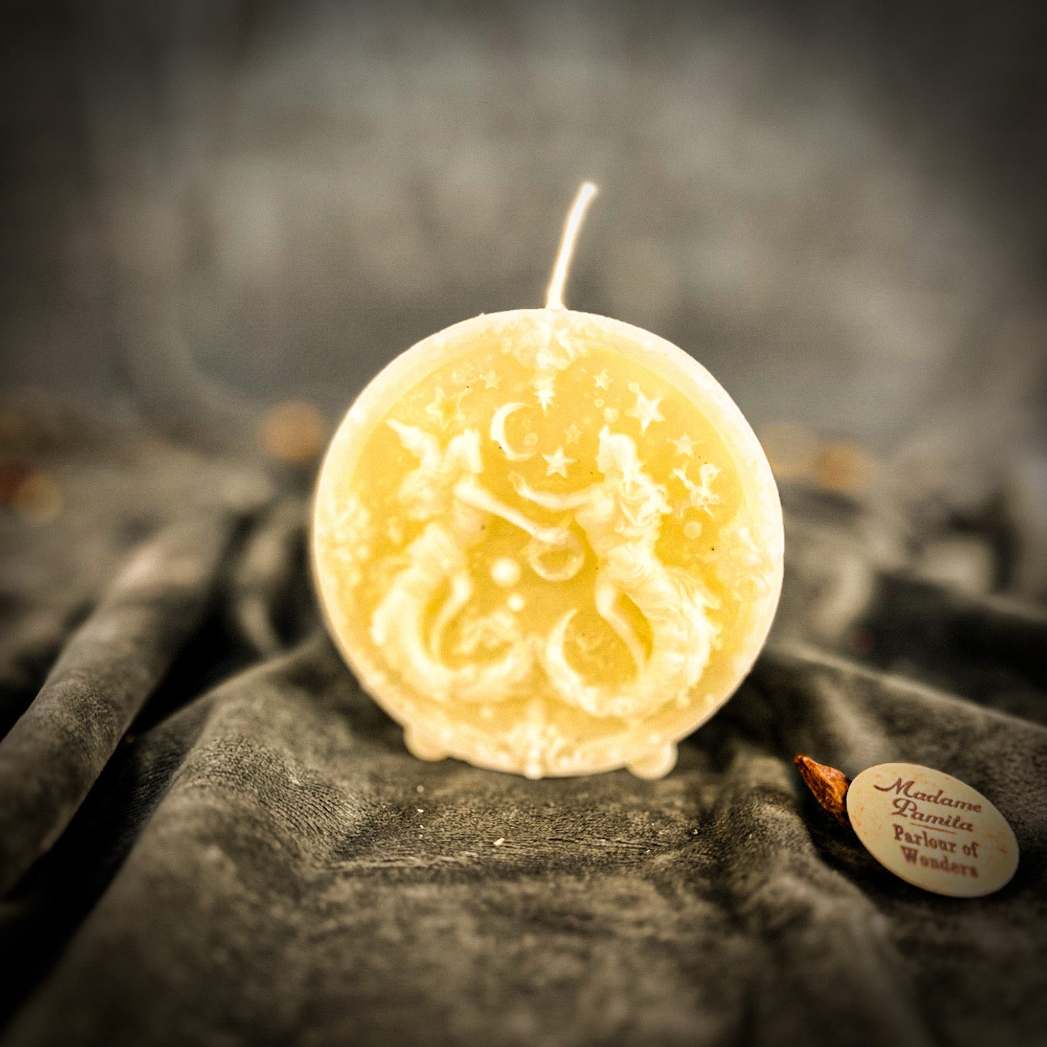 Beeswax Gemini Twins Zodiac Spell Candle