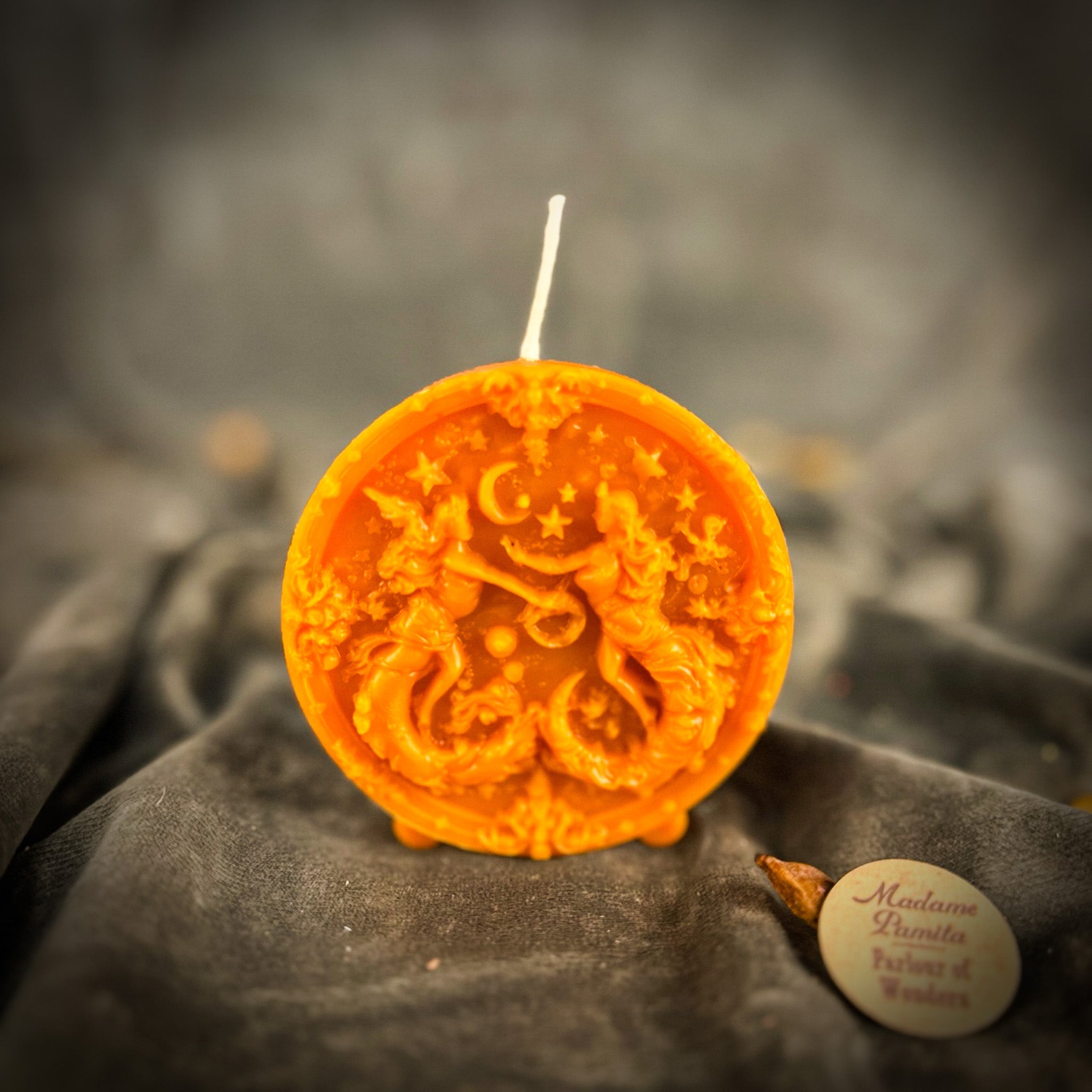 Beeswax Gemini Twins Zodiac Spell Candle