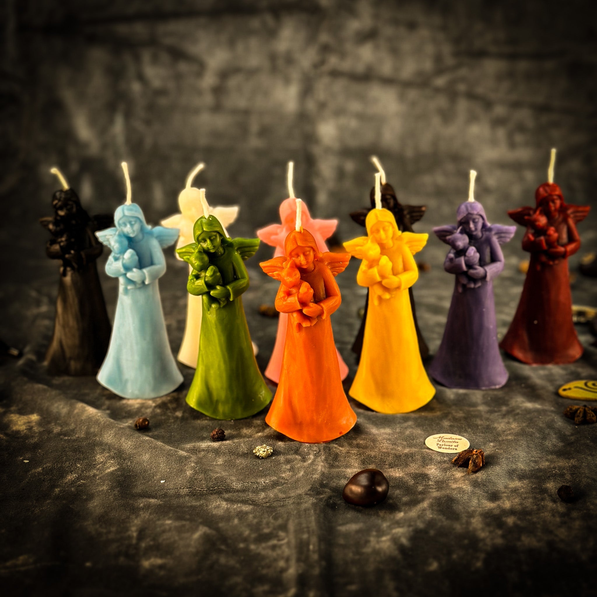 Beeswax Cat Guardian Spirit Spell Candle