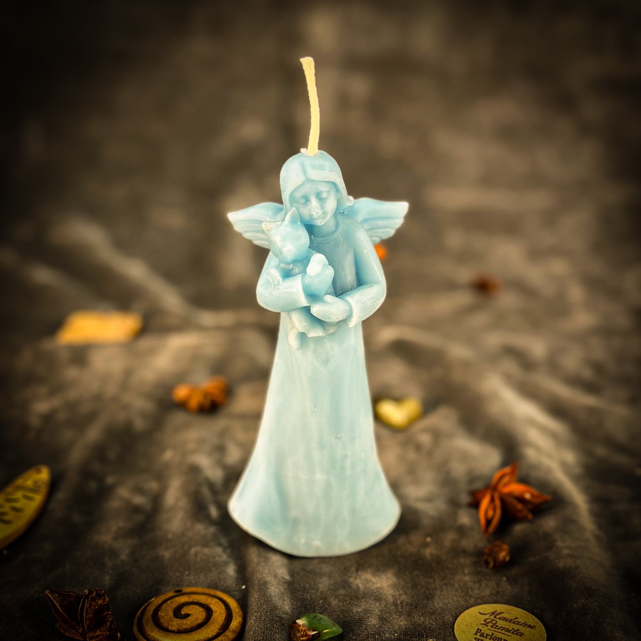 Beeswax Cat Guardian Spirit Spell Candle