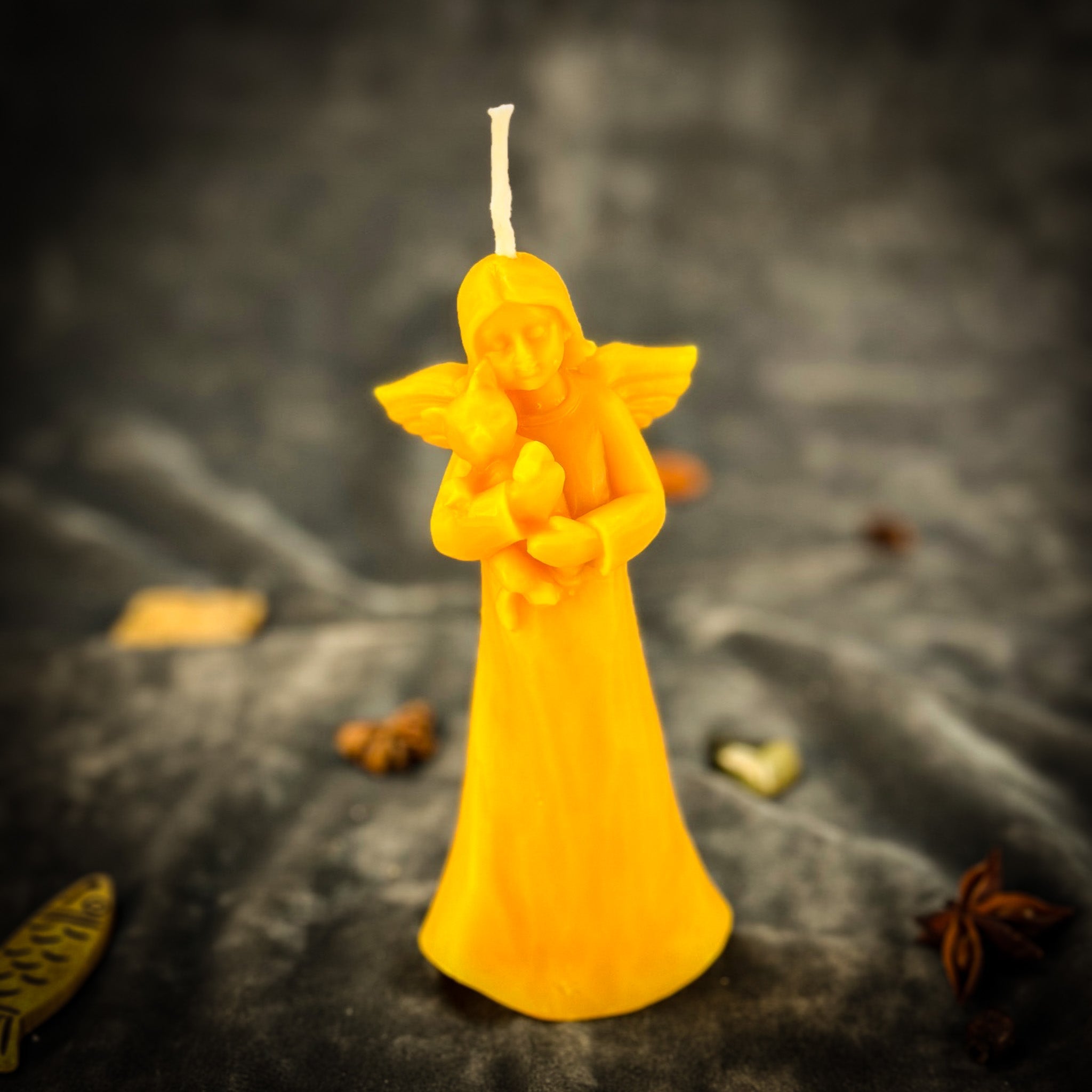 Beeswax Cat Guardian Spirit Spell Candle