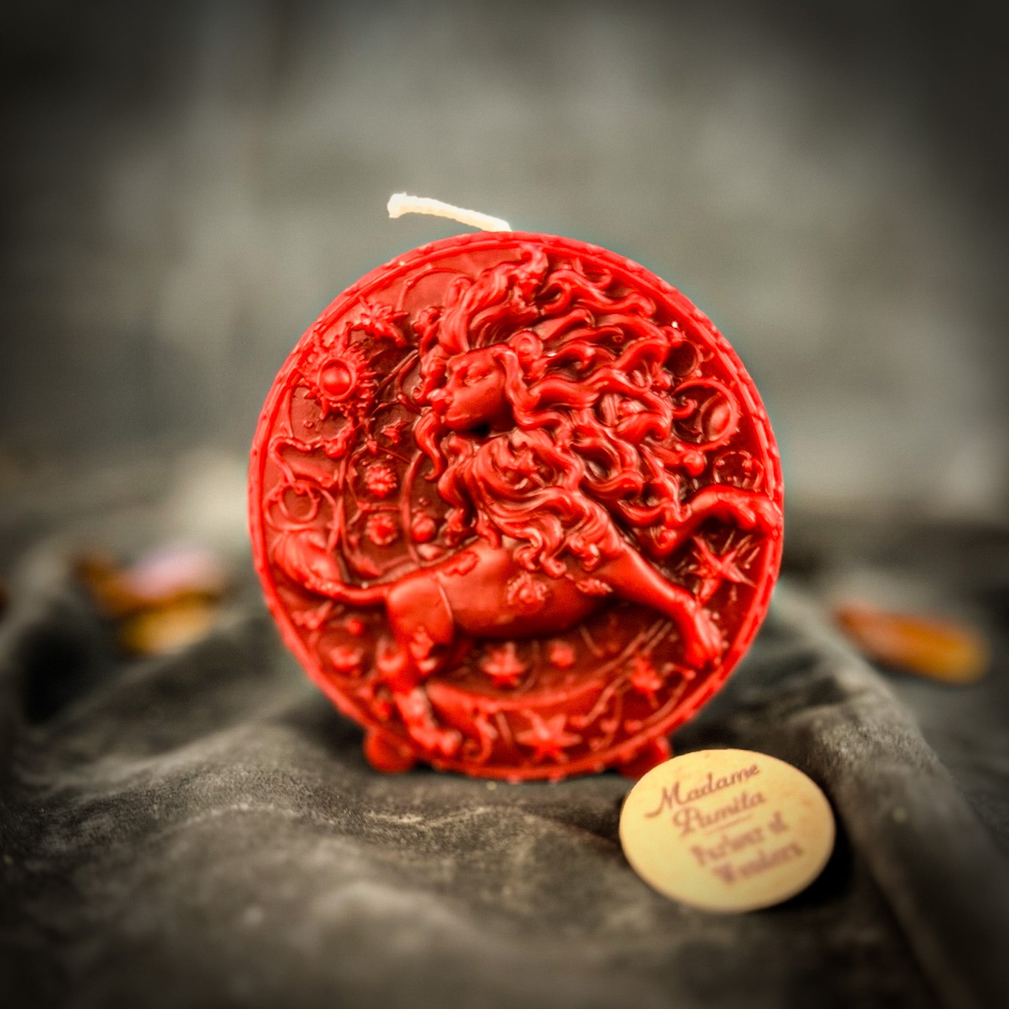 Beeswax Leo Lion Zodiac Spell Candle