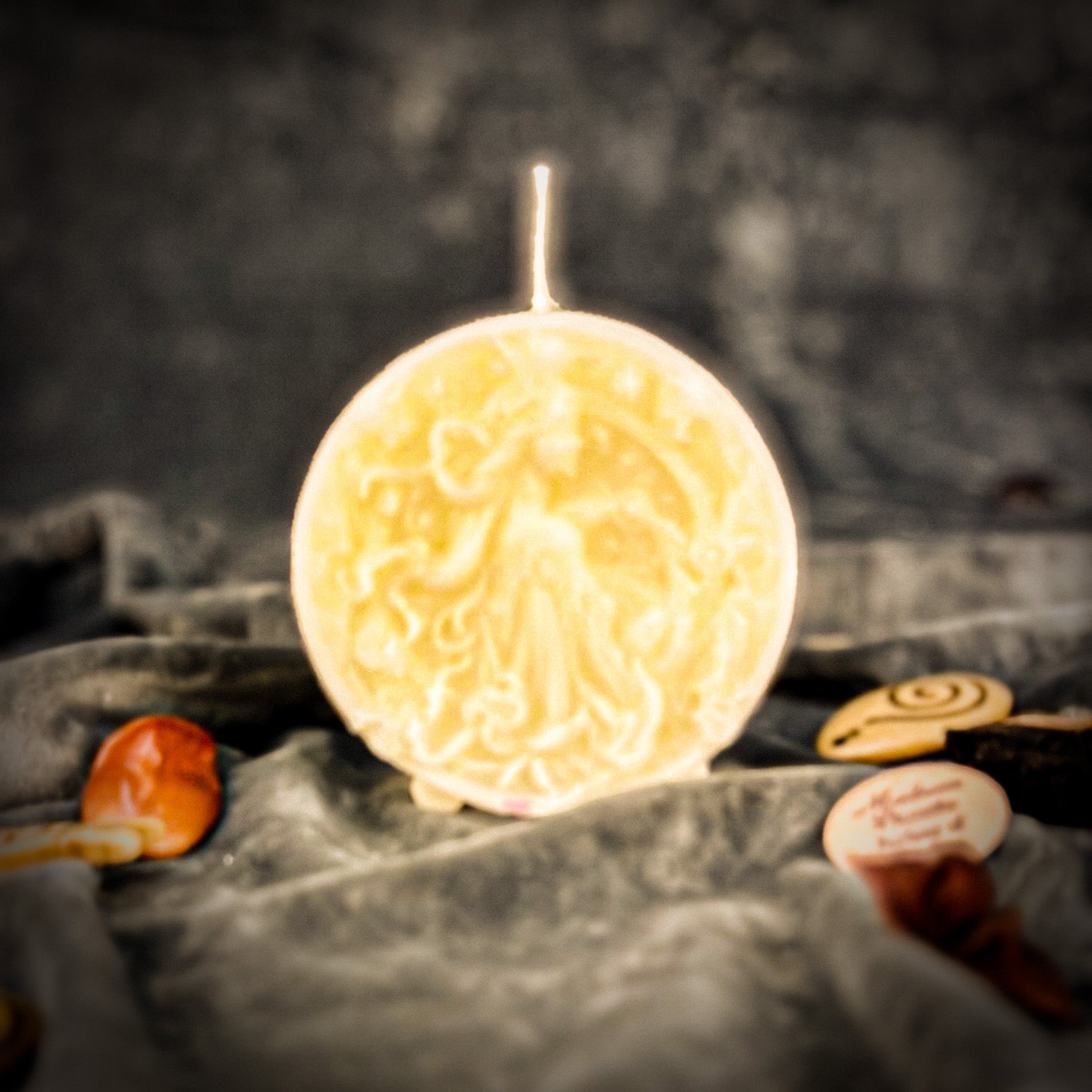 Beeswax Libra Scales Zodiac Spell Candle