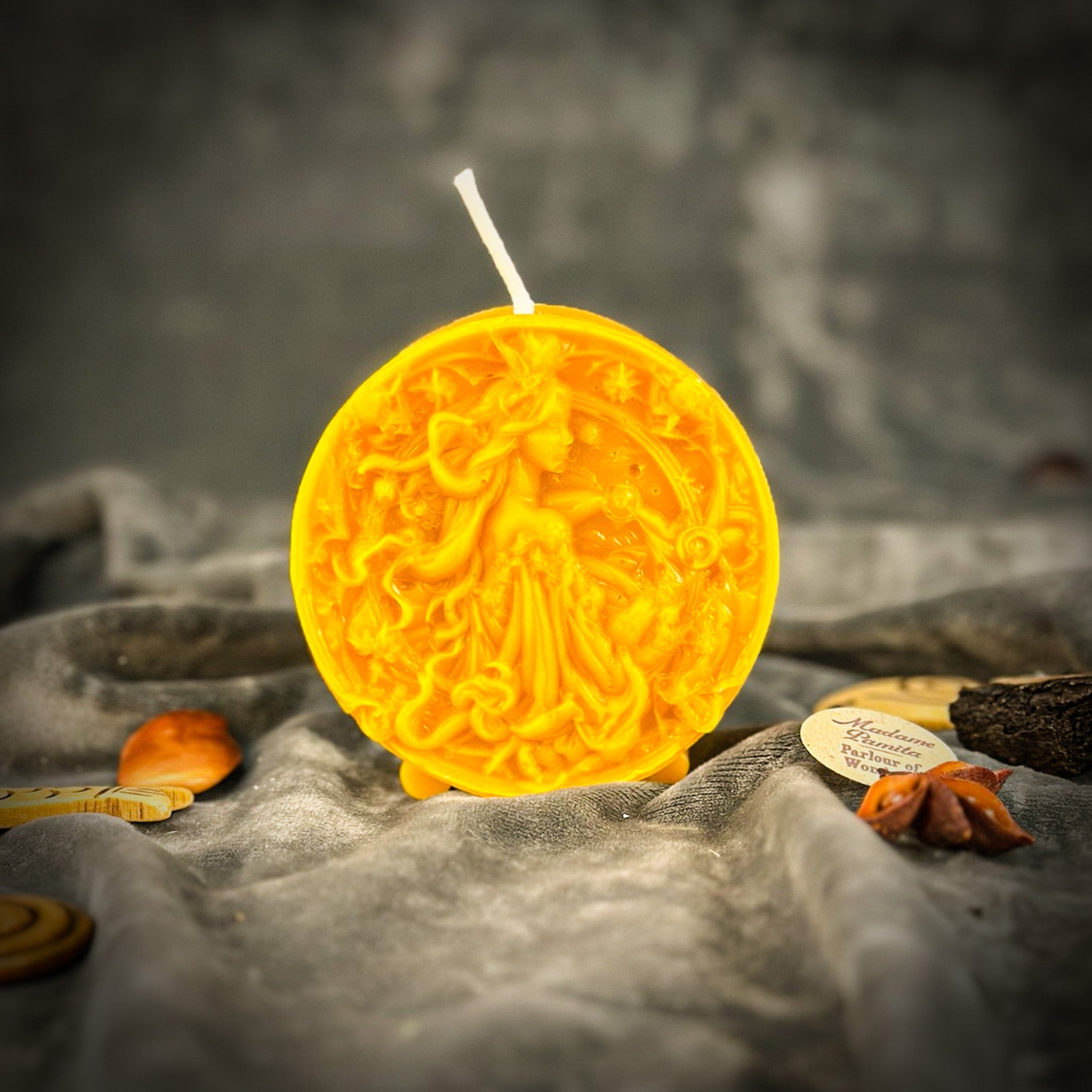 Beeswax Libra Scales Zodiac Spell Candle