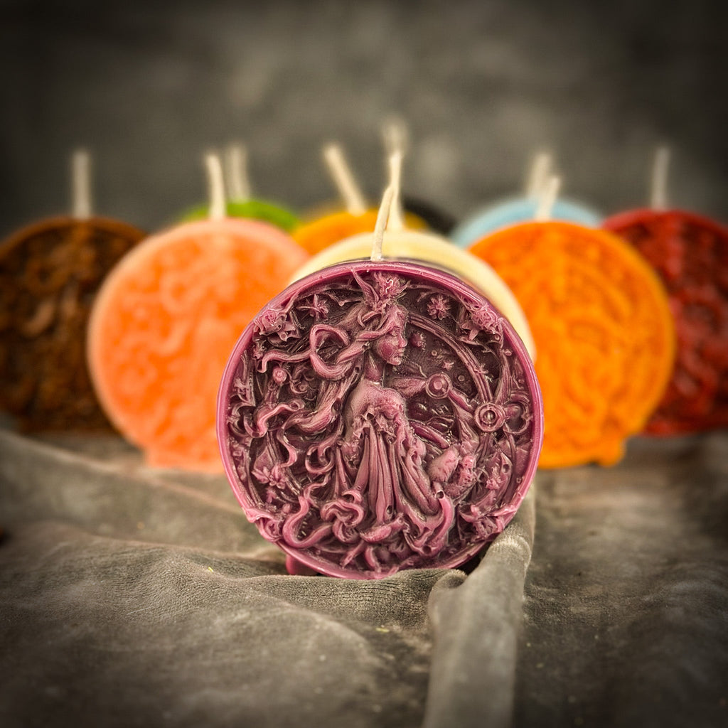 Beeswax Libra Scales Zodiac Spell Candle