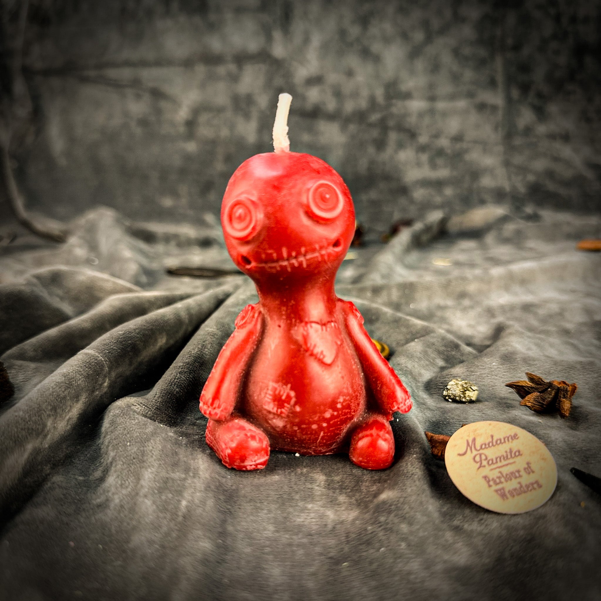 Beeswax Love Poppet Spell Candle