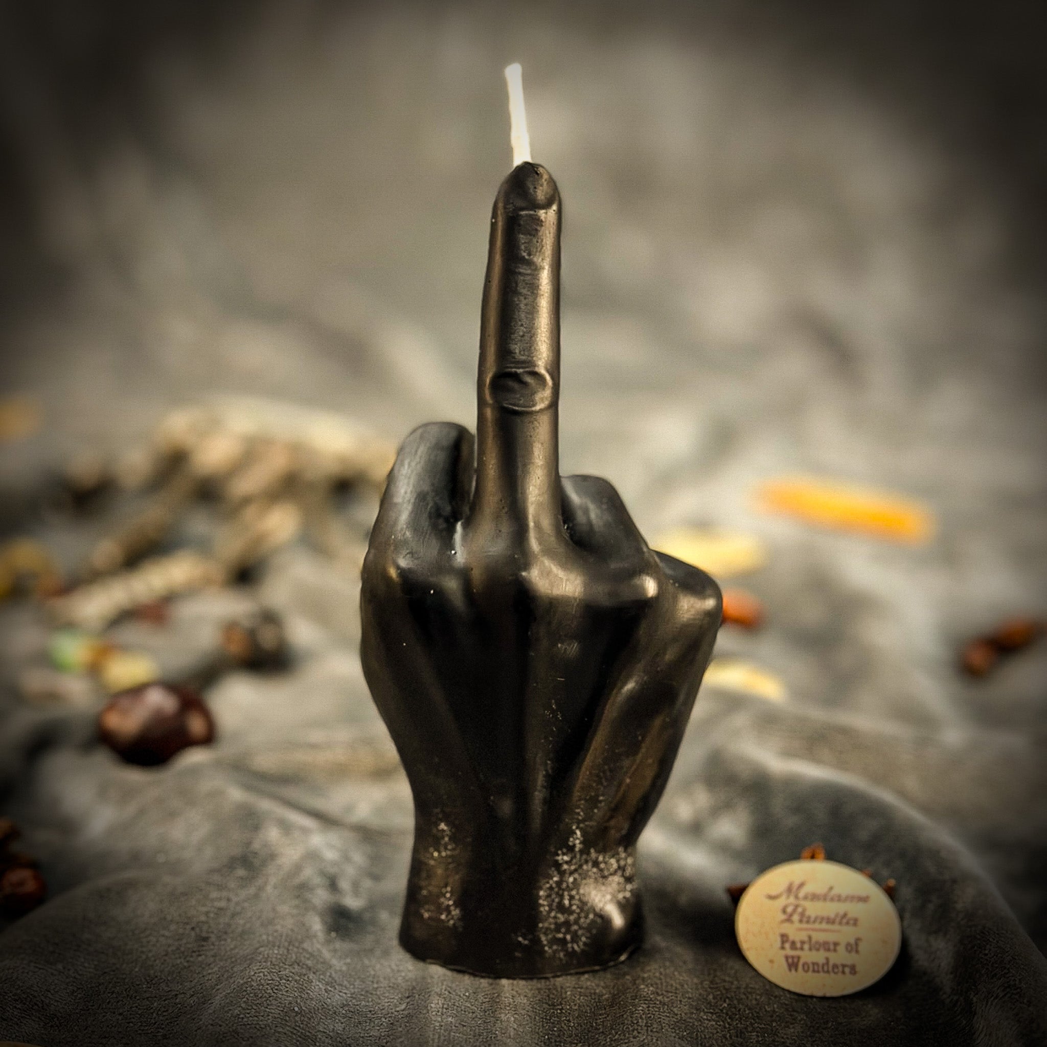 Beeswax Middle Finger Spell Candle