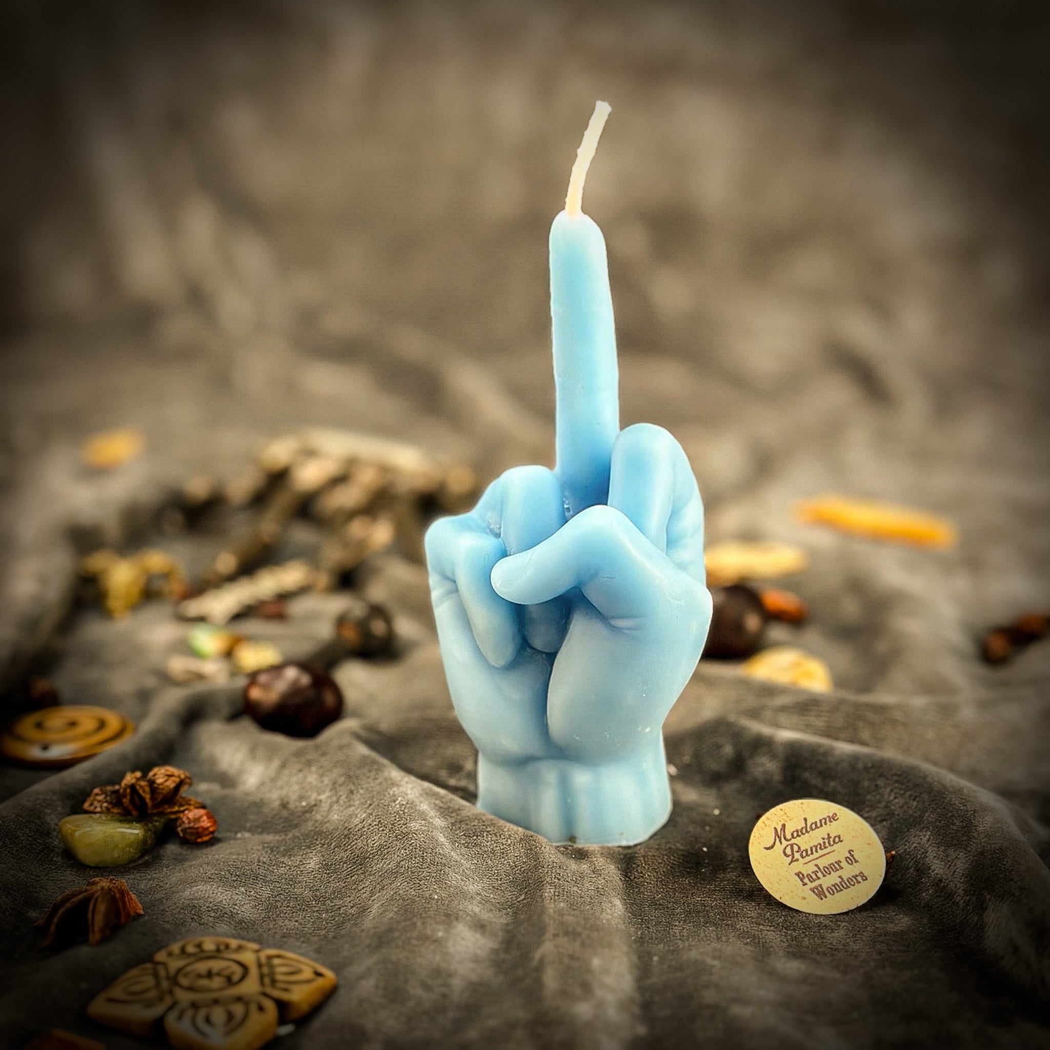 Beeswax Middle Finger Spell Candle