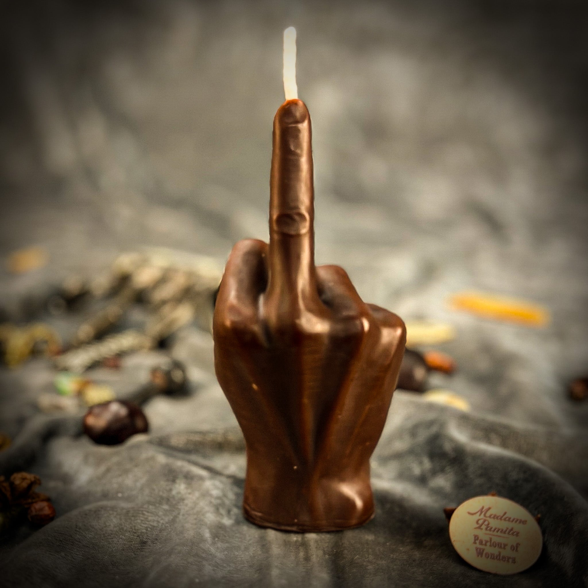 Beeswax Middle Finger Spell Candle