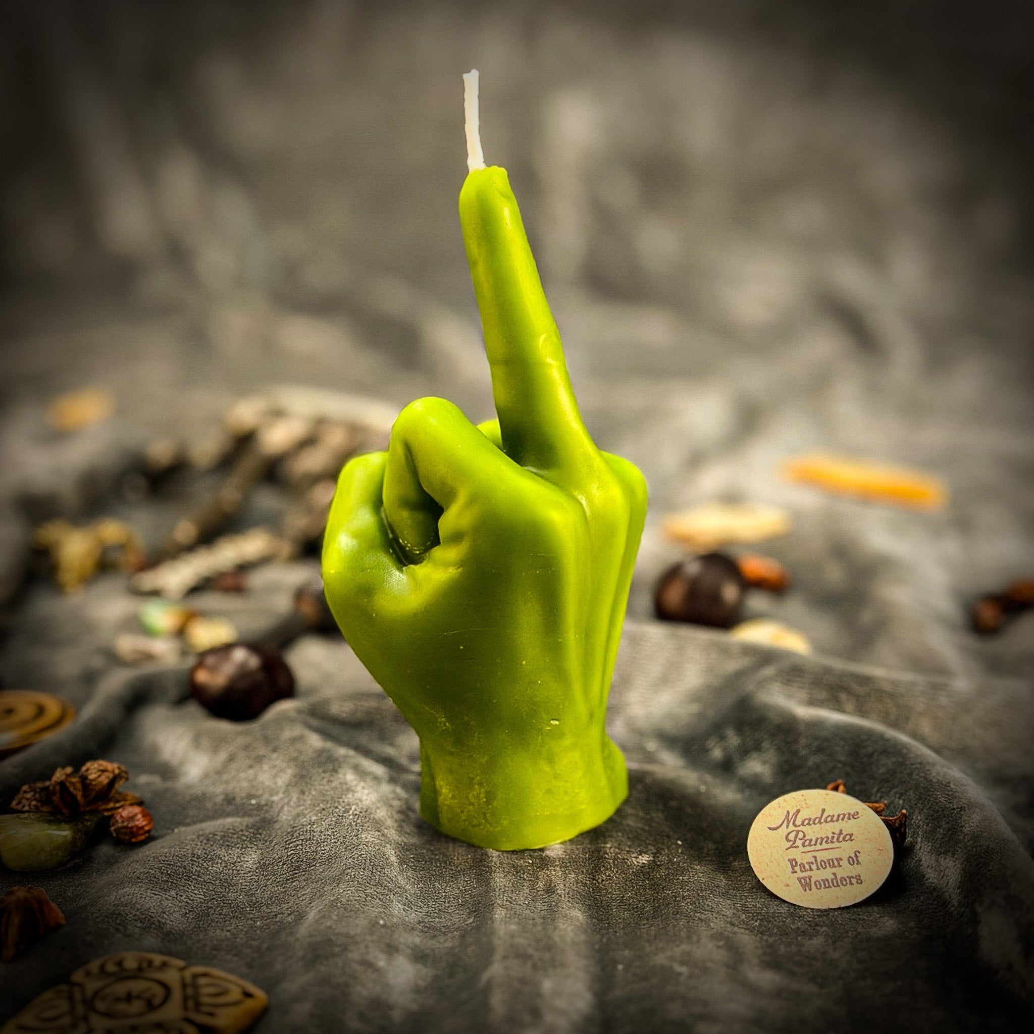 Beeswax Middle Finger Spell Candle
